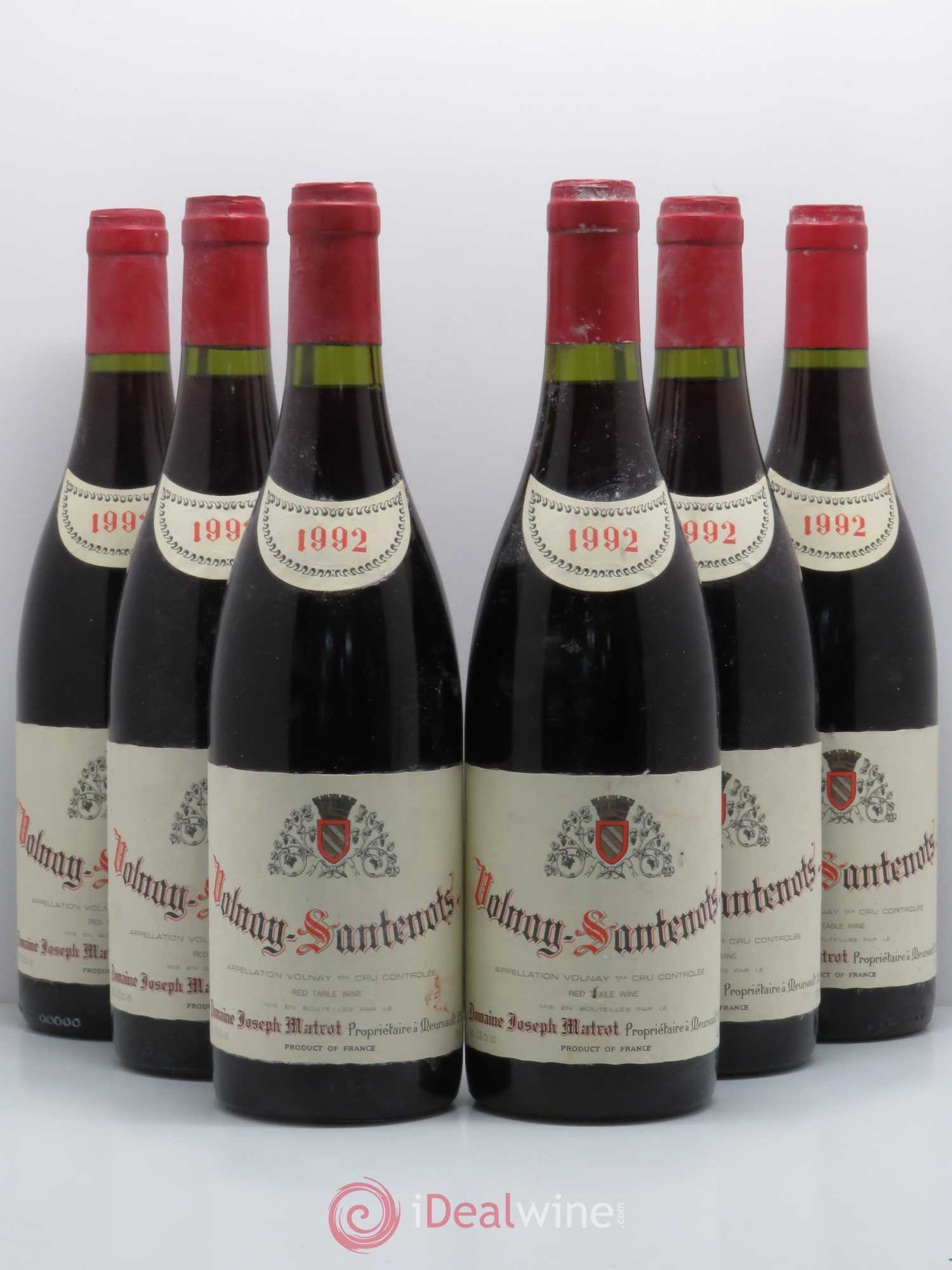 Volnay 1er Cru Santenots Domaine Joseph Matrot 1992 - Posten von 6 Flaschen - 0