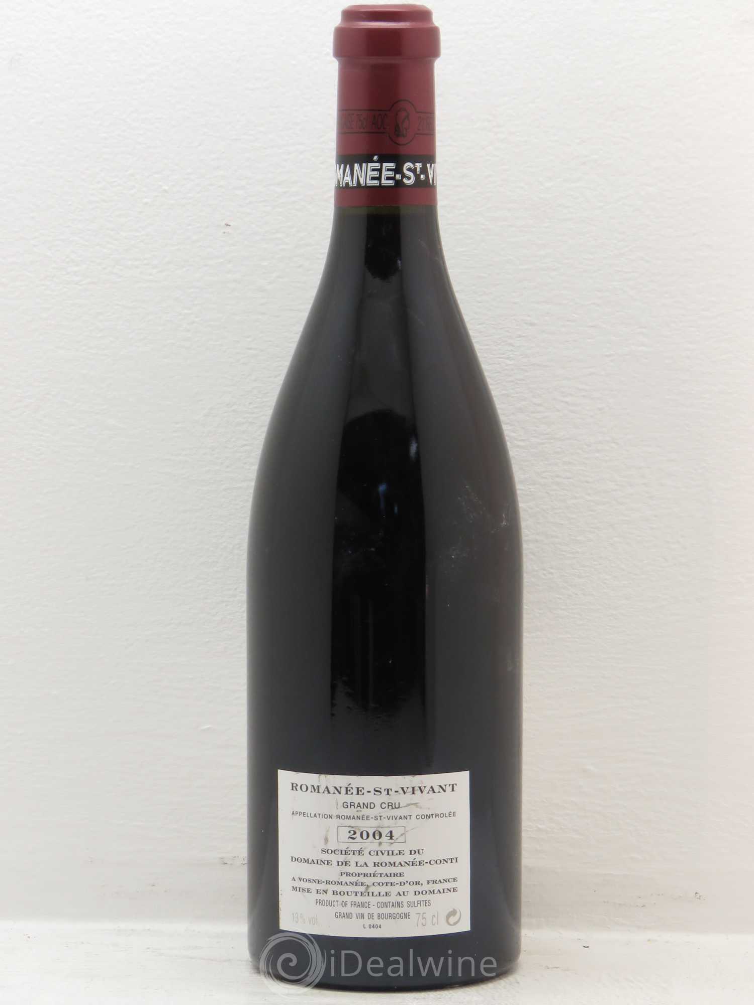 Romanée-Saint-Vivant Grand Cru Domaine de la Romanée-Conti 2004 - Lot de 1 bouteille - 1