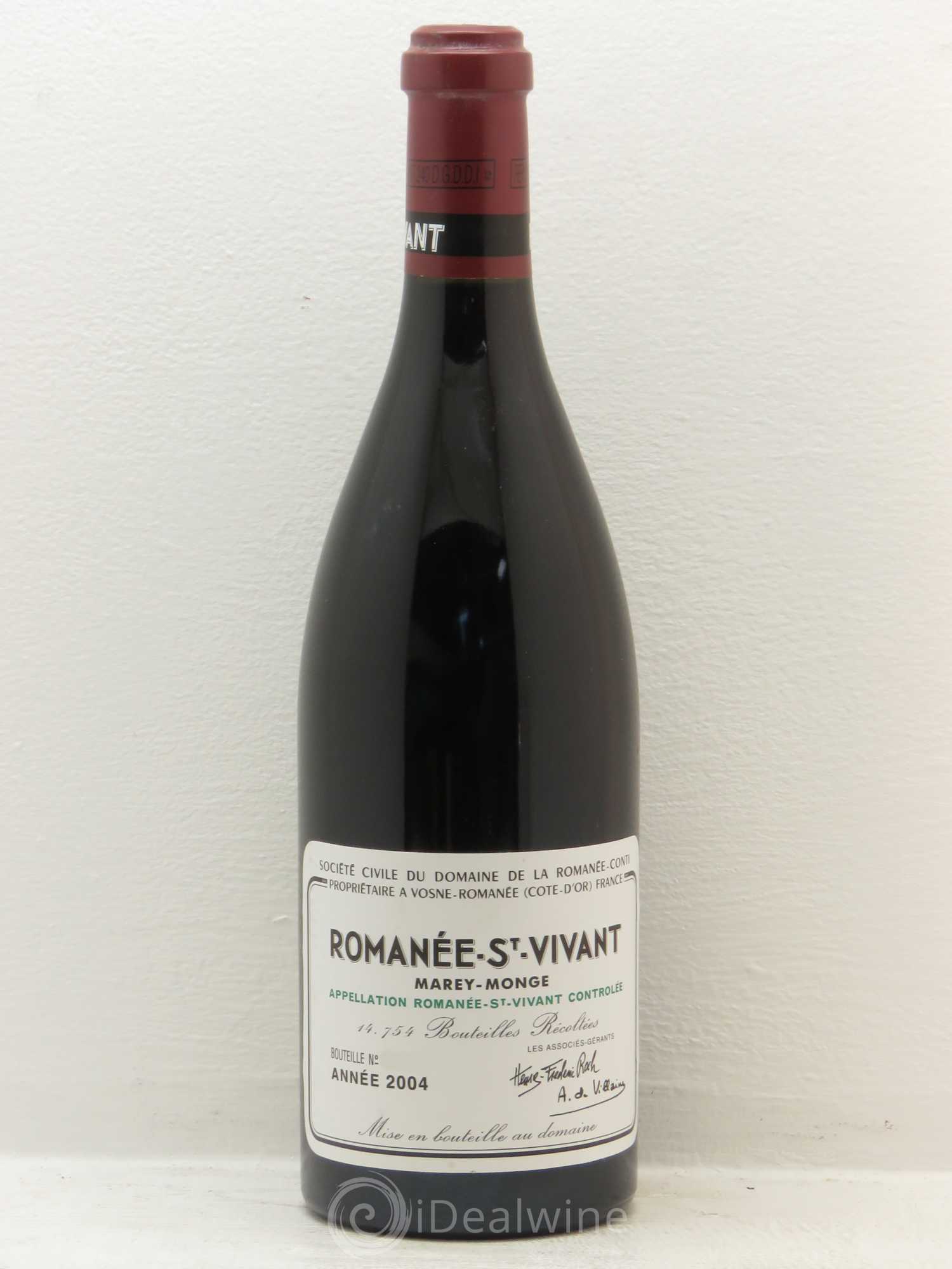 Romanée-Saint-Vivant Grand Cru Domaine de la Romanée-Conti 2004 - Lot de 1 bouteille - 0