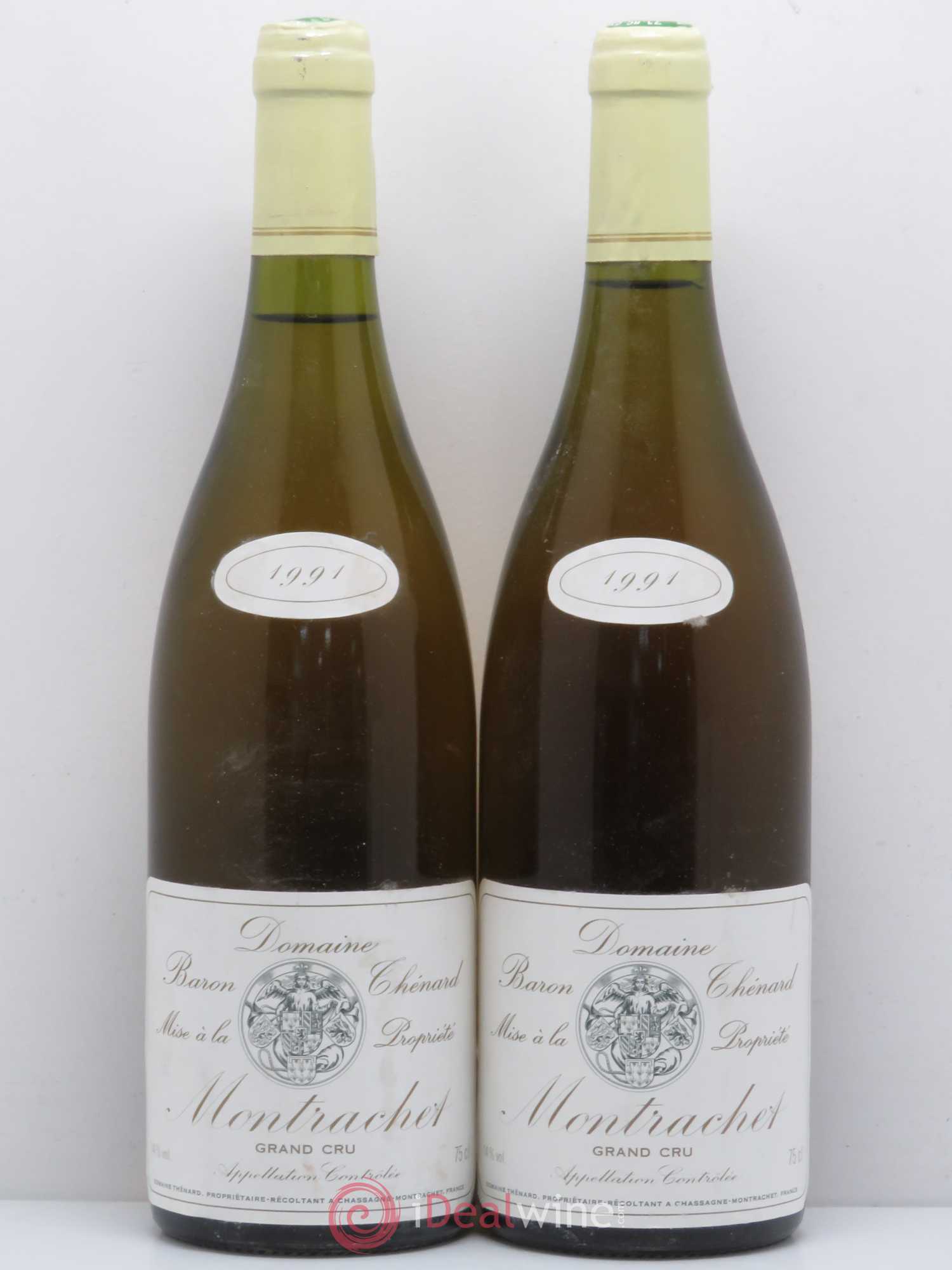 Montrachet Grand Cru Baron Thenard (Domaine) 1991 - Lot de 2 bouteilles - 0