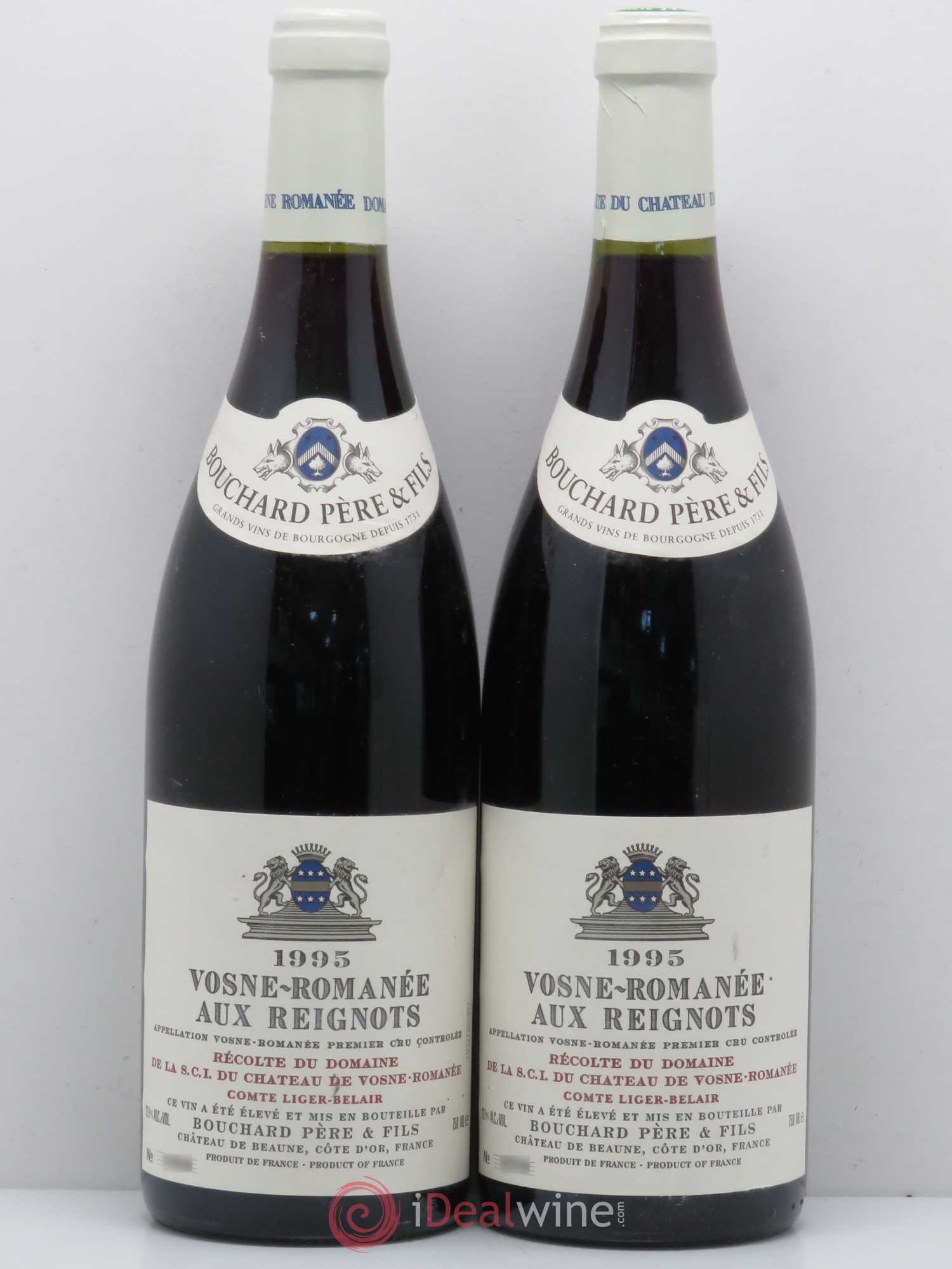 Vosne-Romanée 1er Cru Aux Reignots Ch. de Vosne-Romanée Comte Liger-Belair (Domaine du) 1995 - Lot de 2 bouteilles - 0