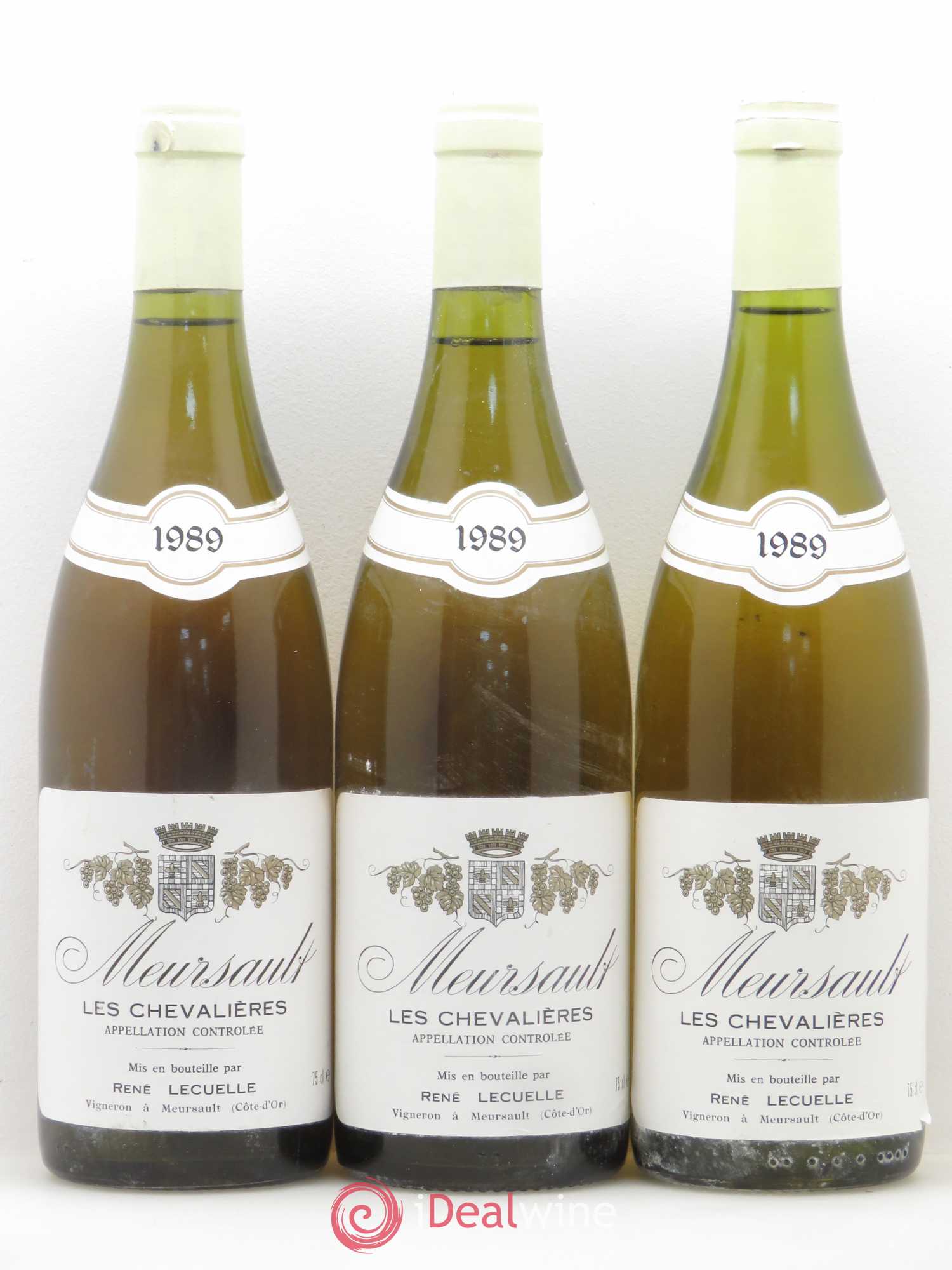 Meursault Les Chevalières René Lecuelle 1989 - Lot de 6 bouteilles - 2