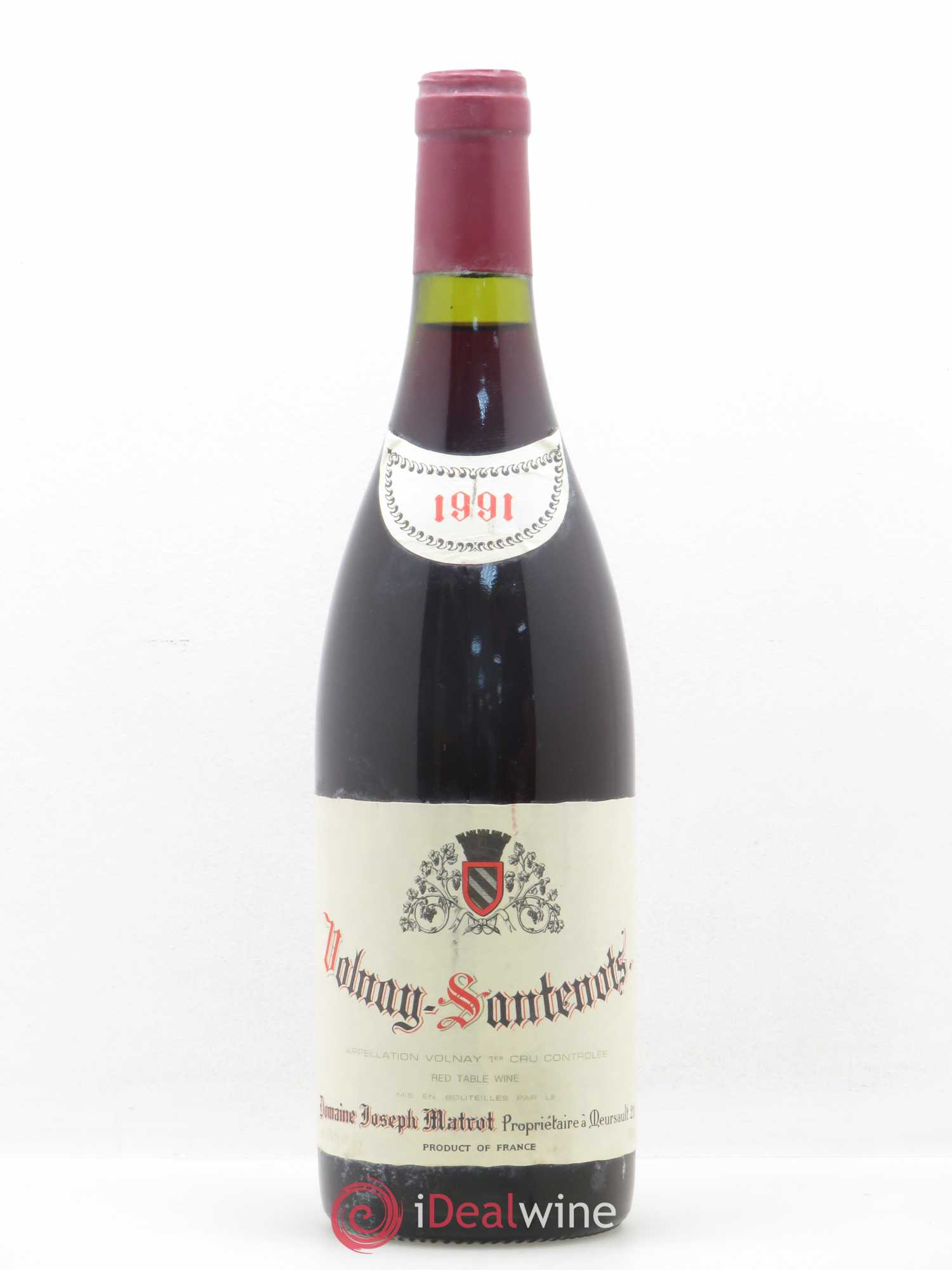 Volnay 1er Cru Santenots Joseph Matrot 1991 - Posten von 1 Flasche - 0