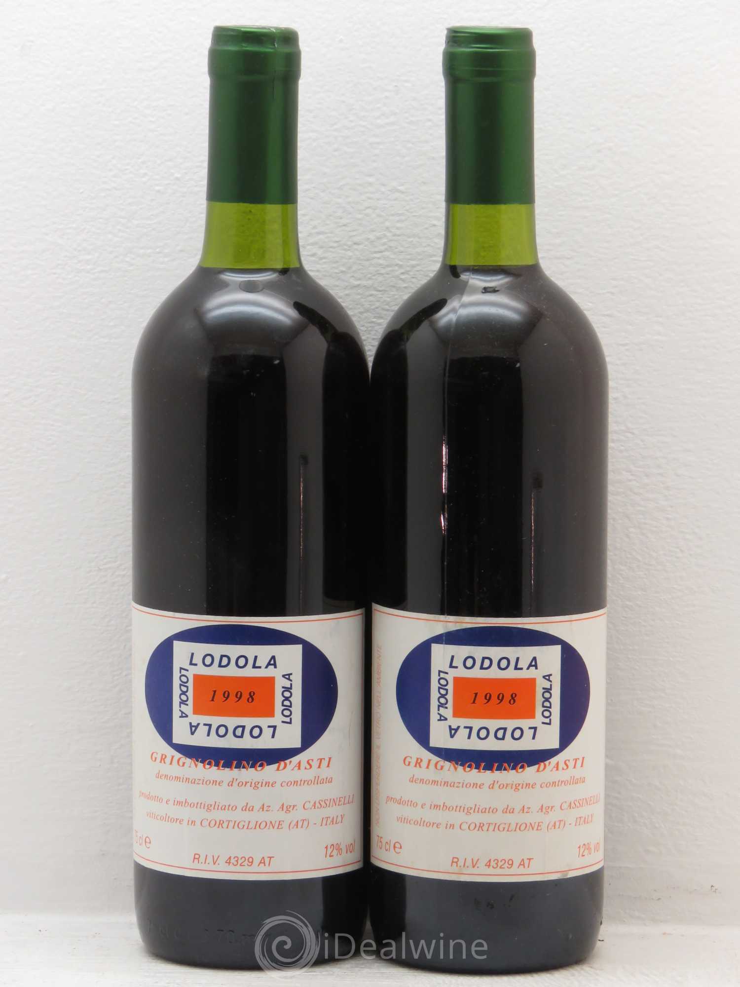 Italie lodola grignolino d'asti (sans prix de réserve) 1998 - Posten von 2 Flaschen - 0