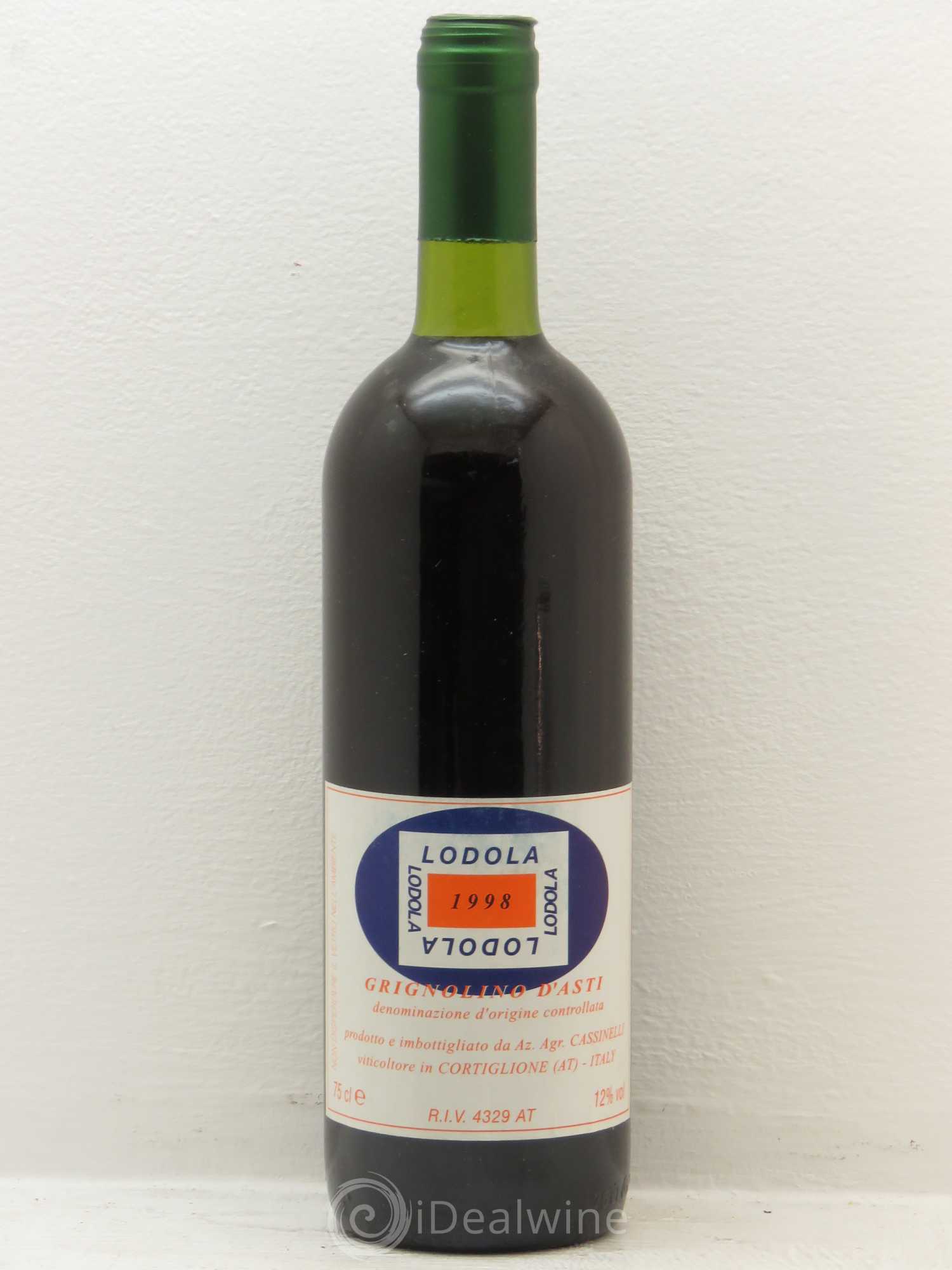 Italie lodola grignolino d'asti (sans prix de réserve) 1998 - Posten von 1 Flasche - 0