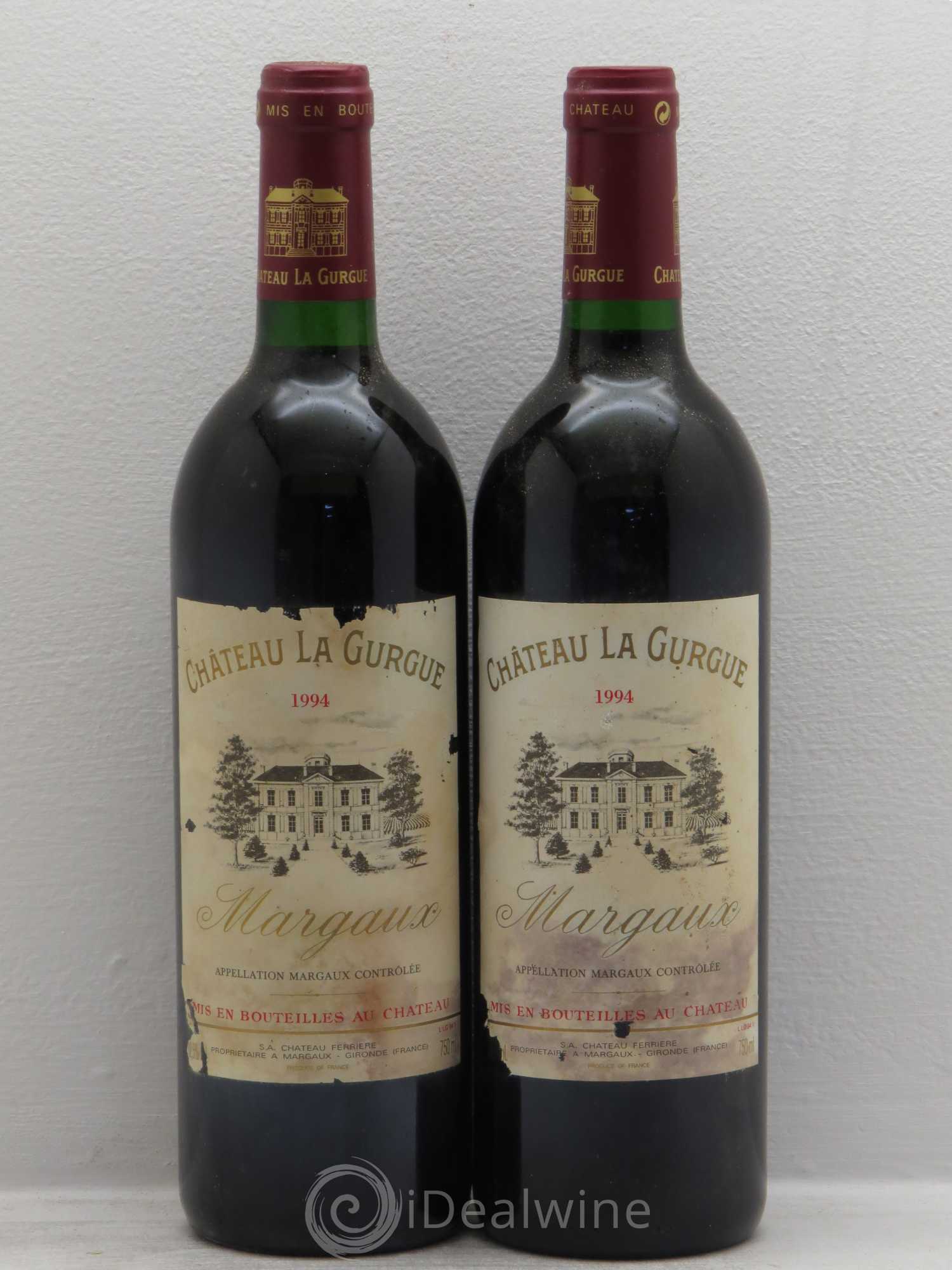 Château la Gurgue Cru Bourgeois 1994 - Lot de 2 bouteilles - 0