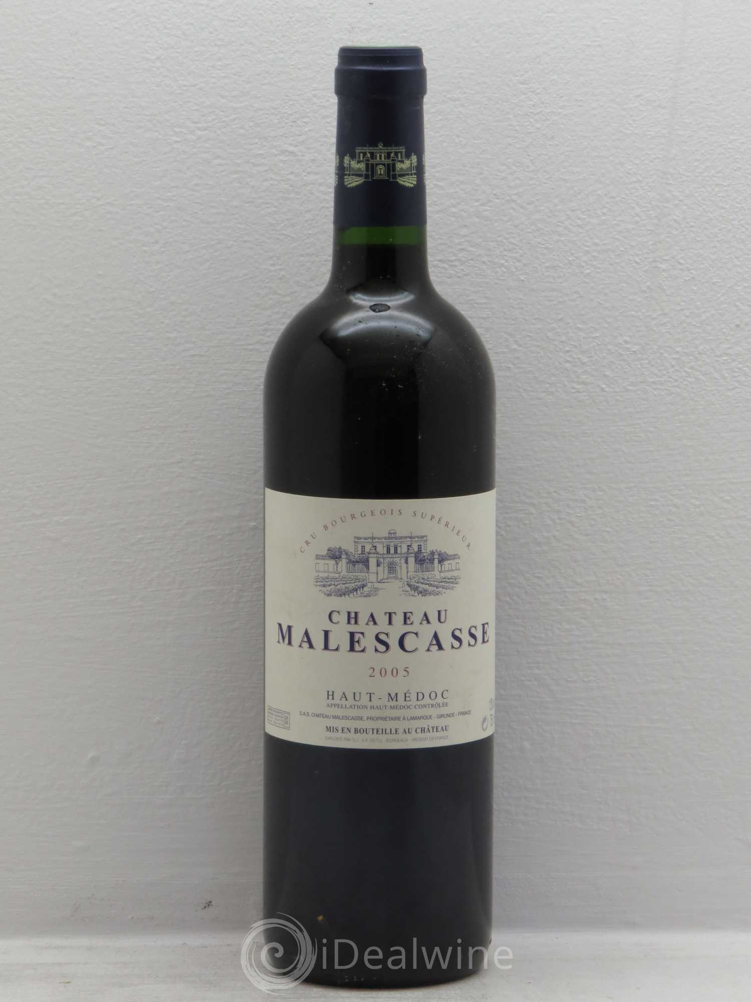Château Malescasse Cru Bourgeois Exceptionnel (sans prix de réserve) 2005 - Lot de 1 bouteille - 0