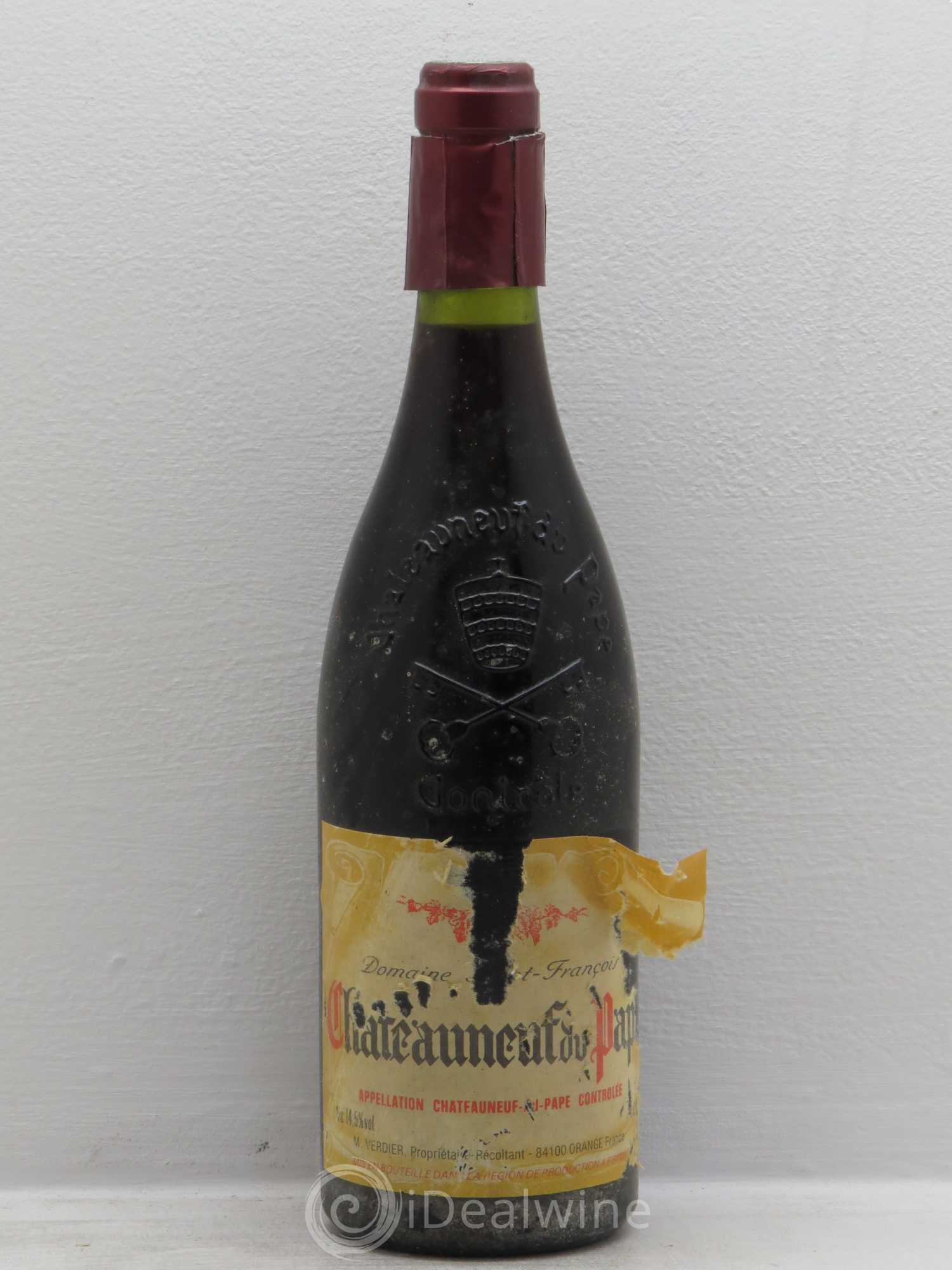 Châteauneuf-du-Pape domaine saint francois (sans prix de réserve) - Posten von 1 Flasche - 0