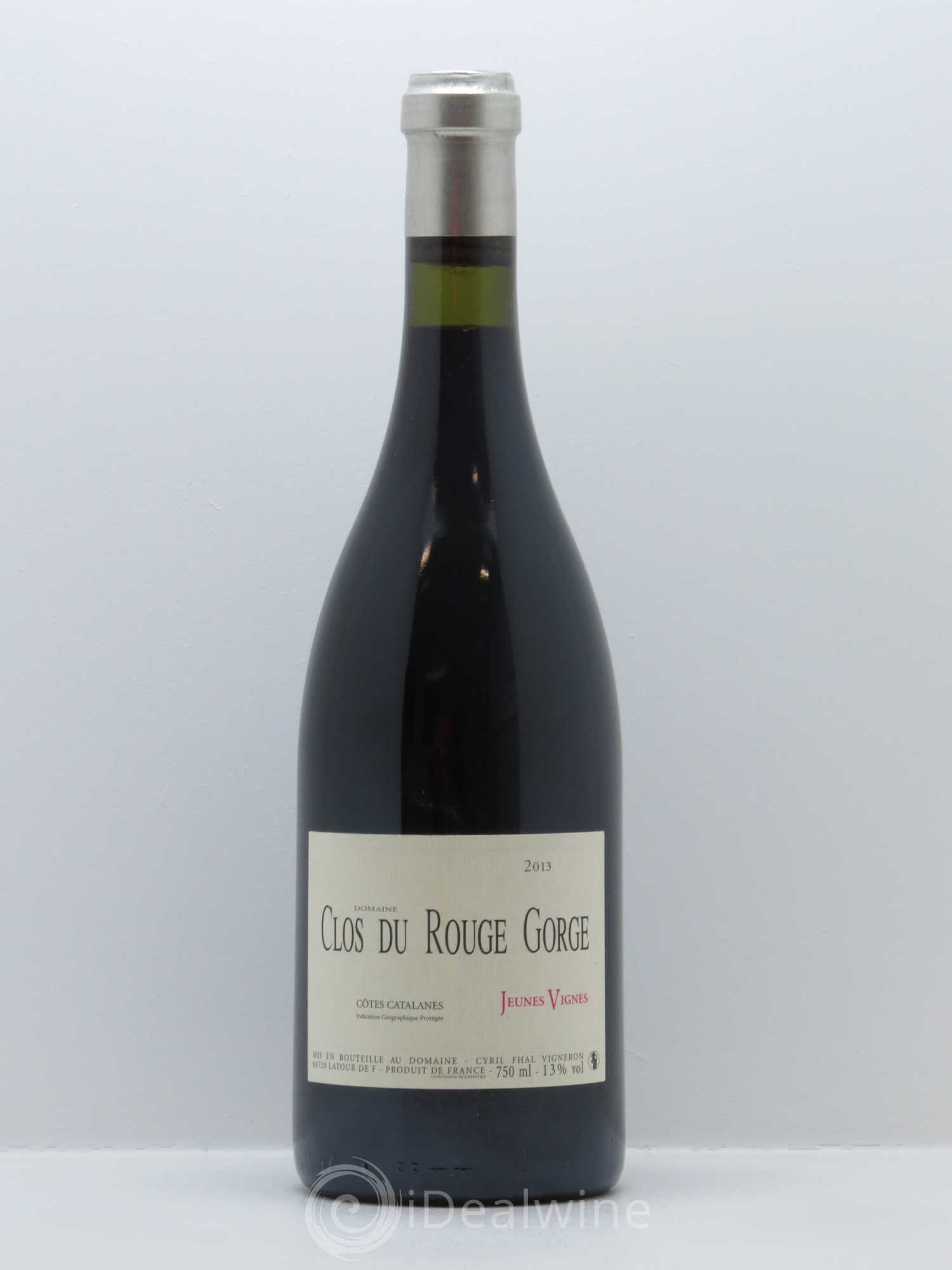 Côtes Catalanes (VDP des Côtes Catalanes) Clos du Rouge Gorge Jeunes Vignes Cyril Fhal 2013 - Lot de 1 bouteille - 0