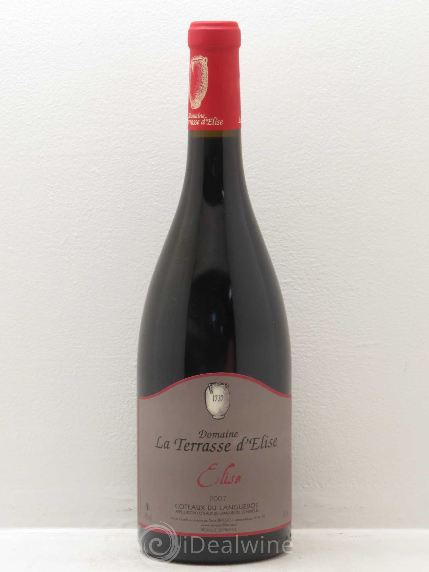 Coteaux du Languedoc Elise Terrasse d'Elise (Domaine de la) 2007 - Lot de 1 bouteille - 0