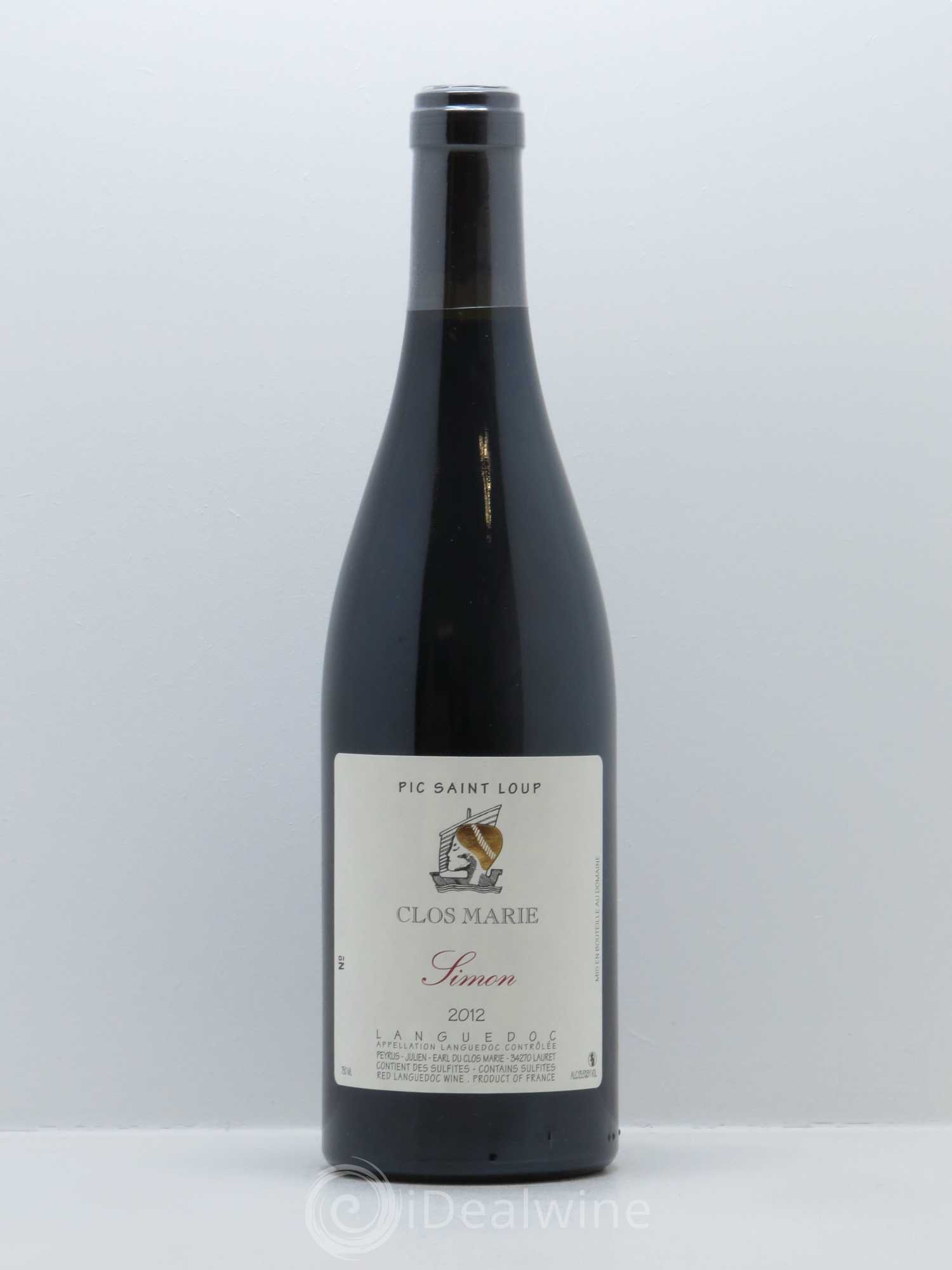 Pic Saint-Loup Clos Marie Cuvée Simon Christophe Peyrus et Françoise Julien 2012 - Lot de 1 bouteille - 0