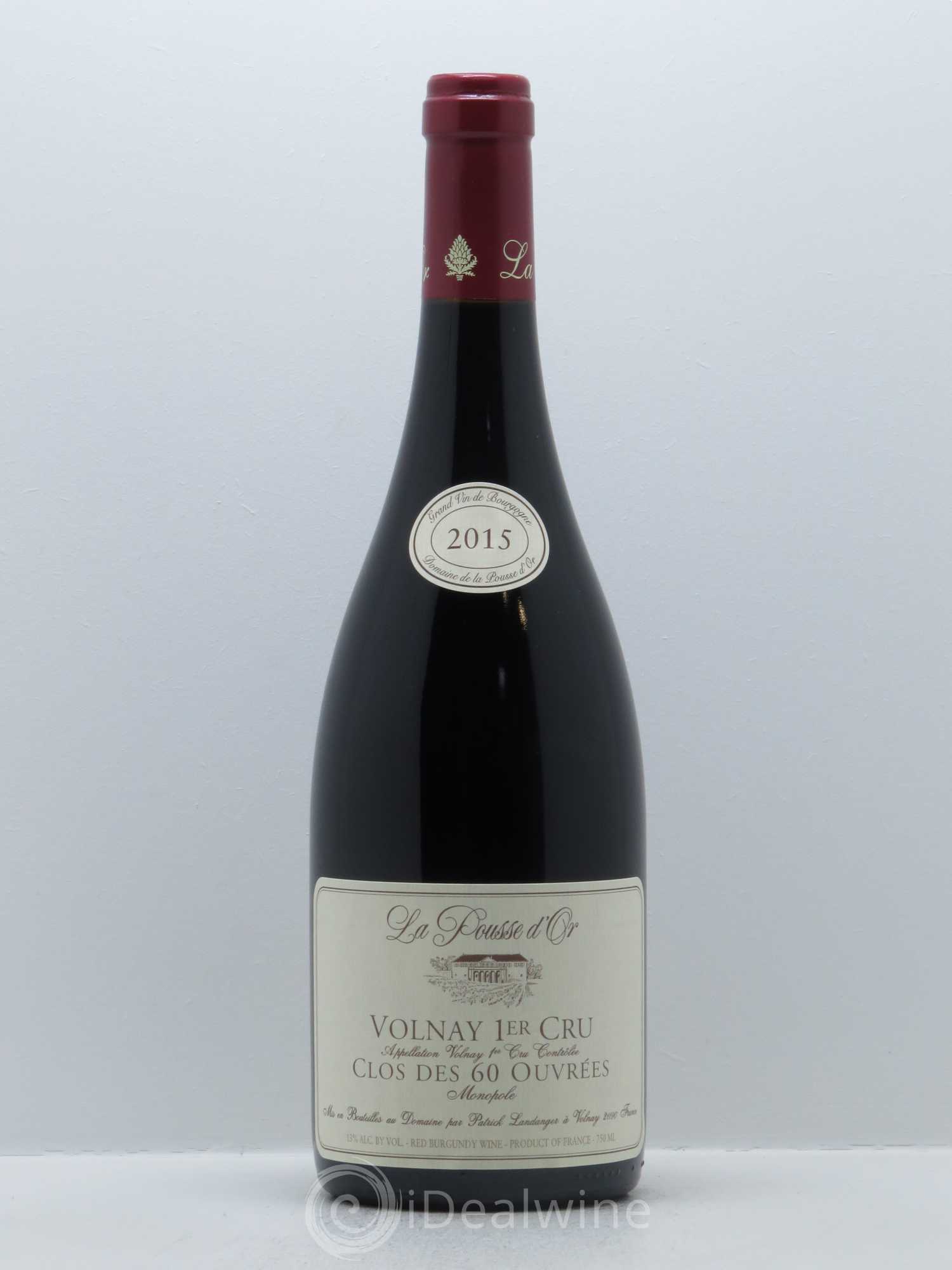 Volnay 1er Cru Clos des 60 ouvrées La Pousse d'Or (Domaine de) 2015 - Lot de 1 bouteille - 0