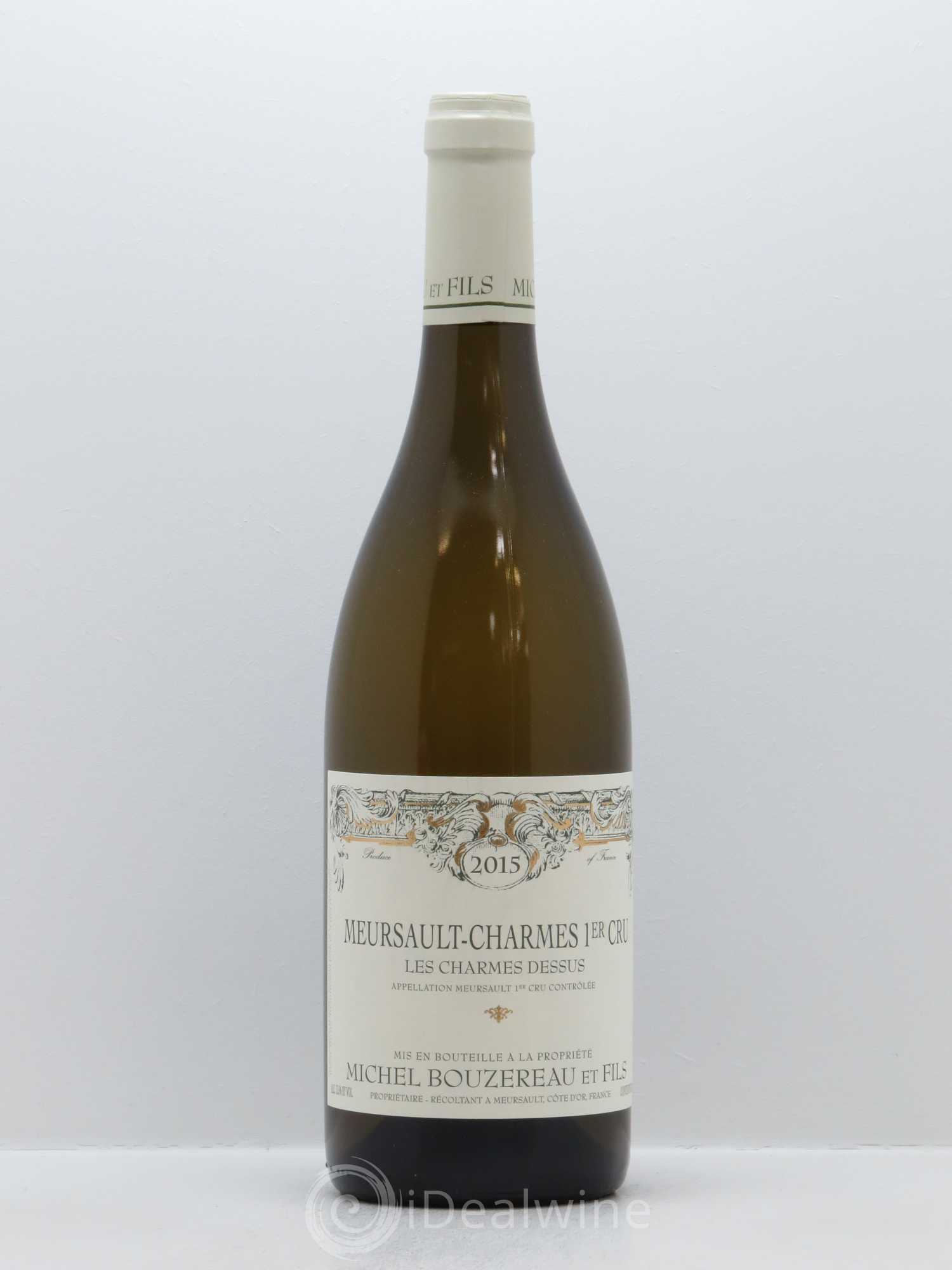 Meursault 1er Cru Charmes Les Charmes Dessus Michel Bouzereau et Fils (Domaine) 2015 - Lot de 1 bouteille - 0
