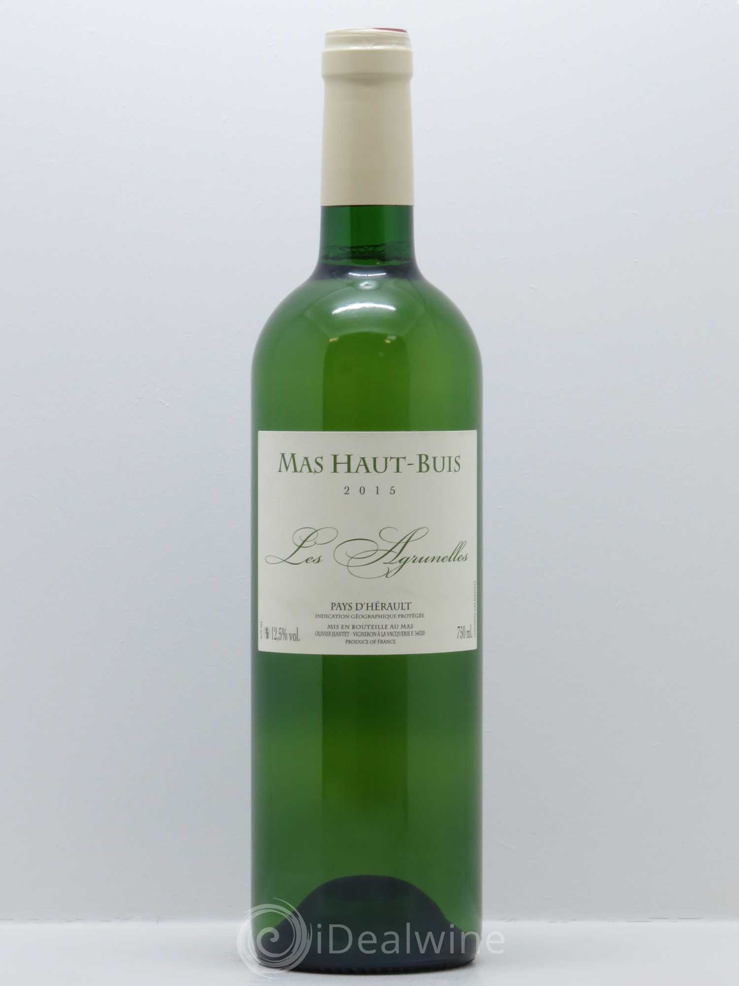 IGP Pays d'Hérault (Vin de Pays de l'Hérault) Les Agrunelles Domaine Mas Haut Buis 2015 - Lot de 1 bouteille - 0