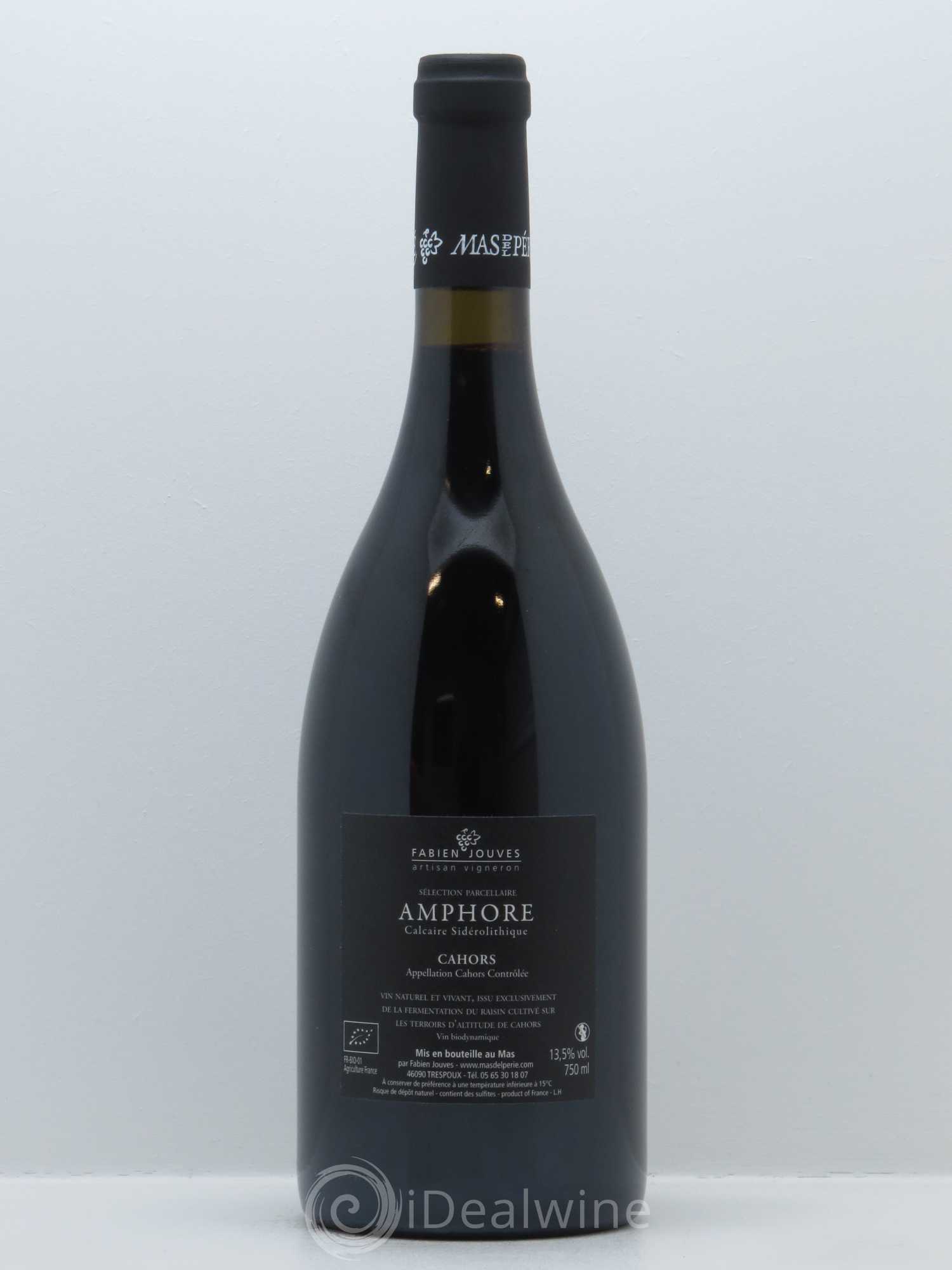 Cahors Mas Del Périé Amphore Fabien Jouves 2015 - Lot de 1 bouteille - 1