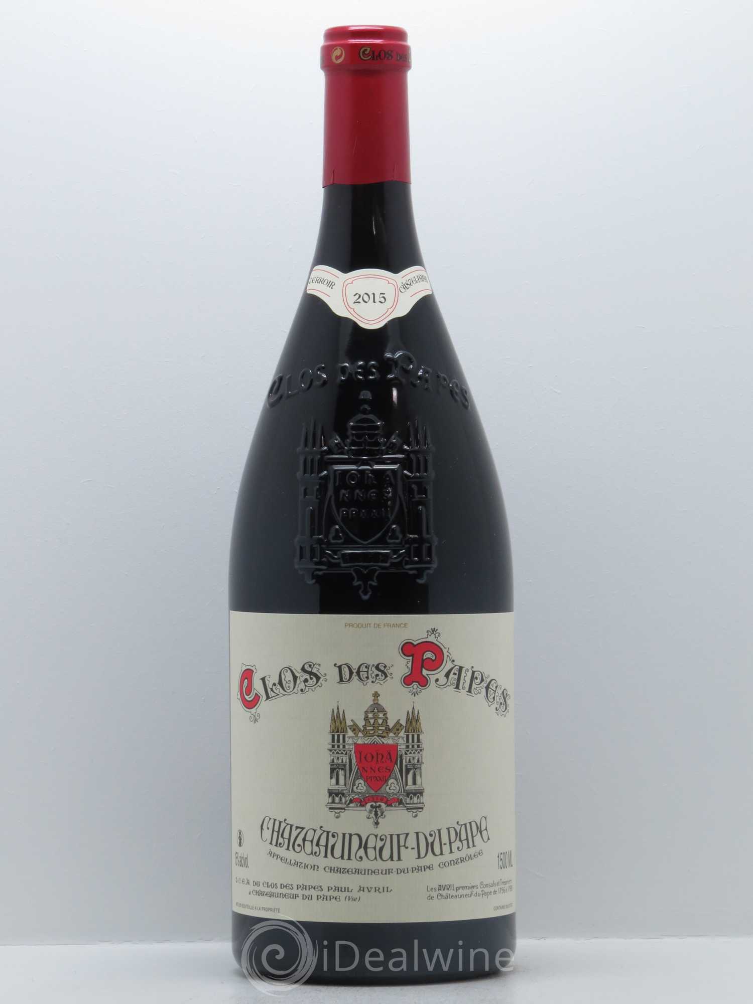 Châteauneuf-du-Pape Clos des Papes - Paul Avril 2015 - Lot de 1 magnum - 0