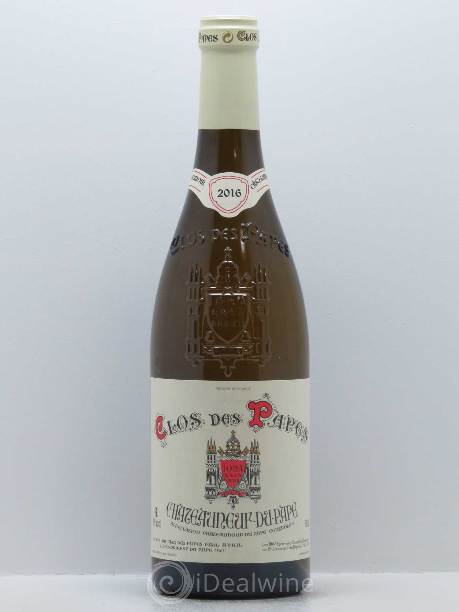 Châteauneuf-du-Pape Clos des Papes - Paul Avril 2016 - Lot de 1 bouteille - 0