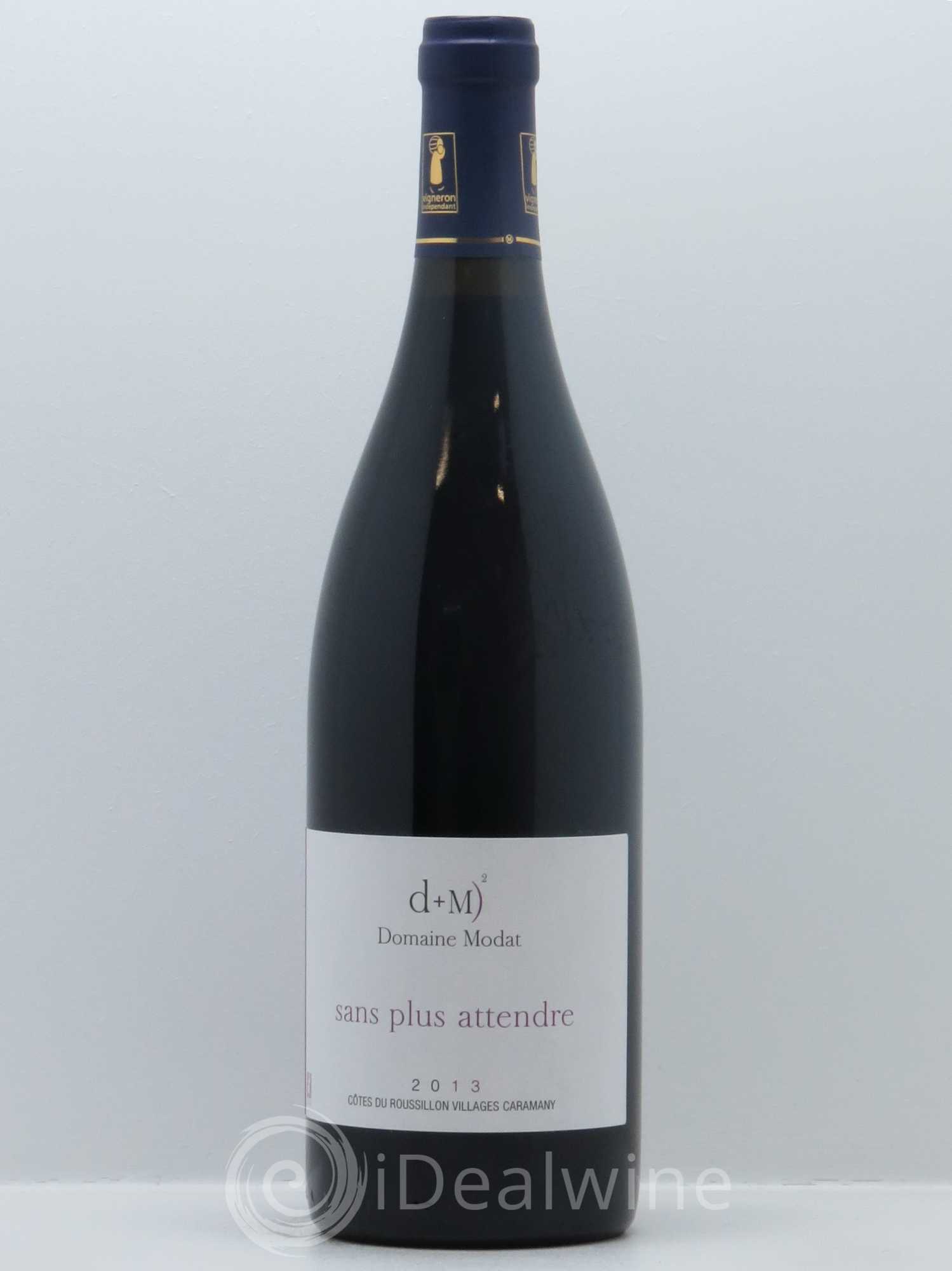 Côtes du Roussillon Villages Caramany Modat (Domaine) Sans plus attendre 2013 - Lot de 1 bouteille - 0