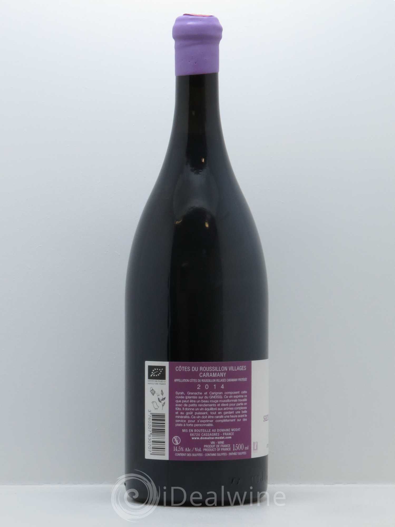 Côtes du Roussillon Villages Caramany Modat (Domaine) Sans plus attendre 2014 - Lot de 1 magnum - 1