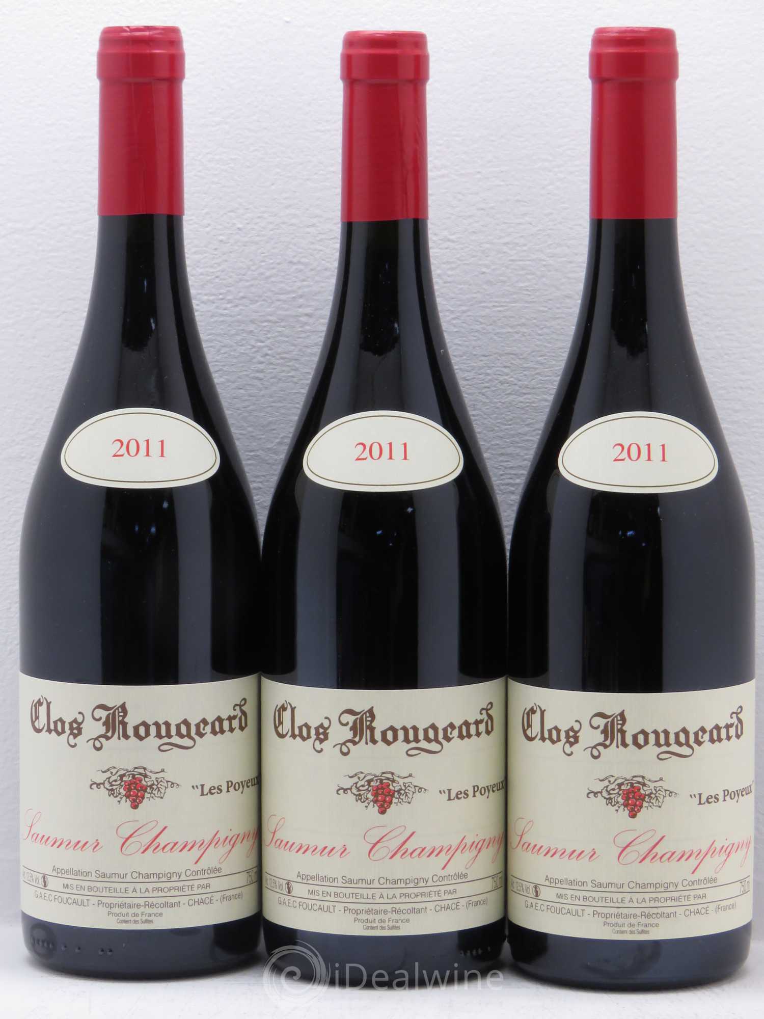 Saumur-Champigny Les Poyeux Clos Rougeard 2011 - Lot de 3 bouteilles - 0