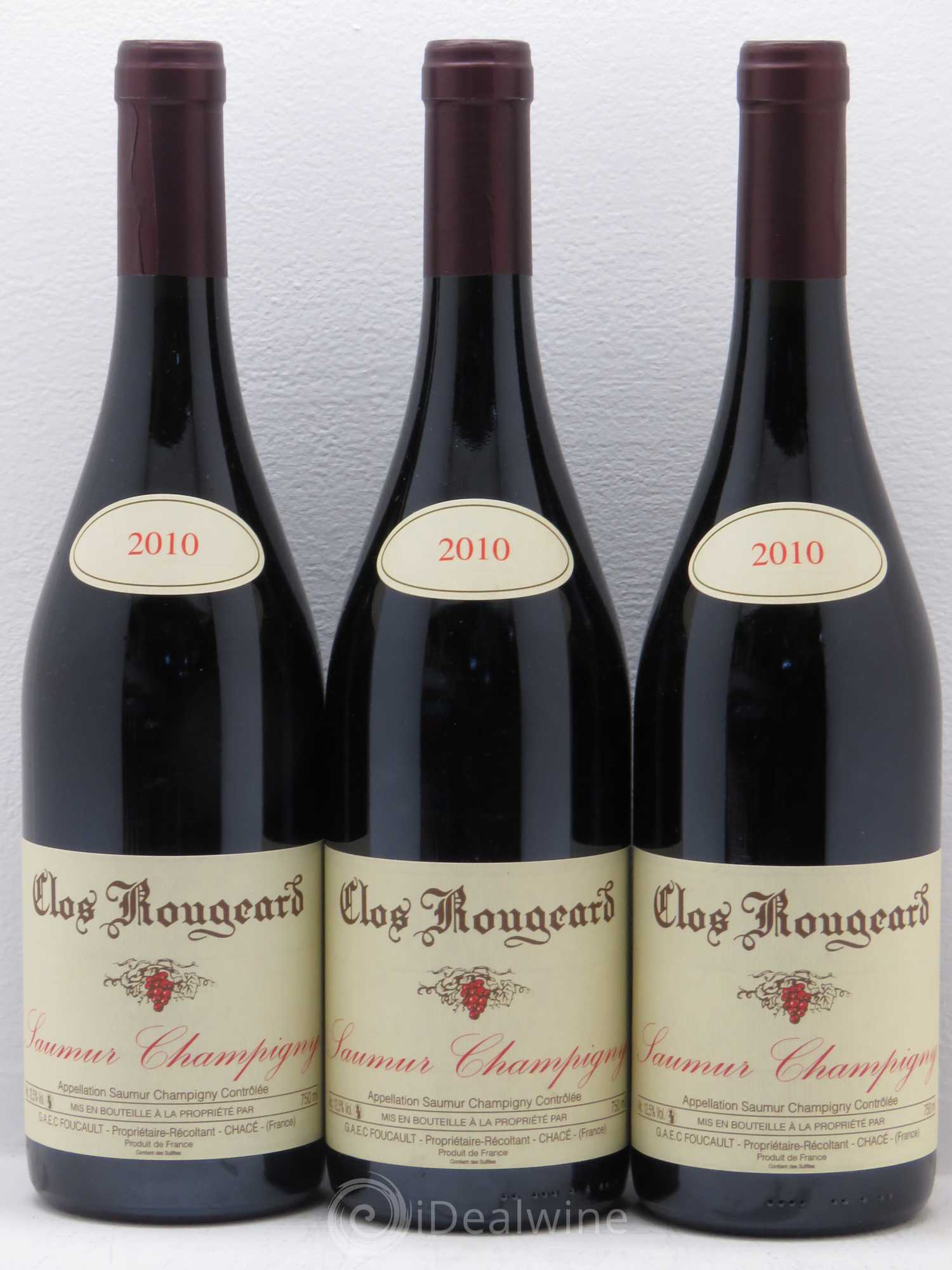 Saumur-Champigny Clos Rougeard 2010 - Lot de 3 bouteilles - 0