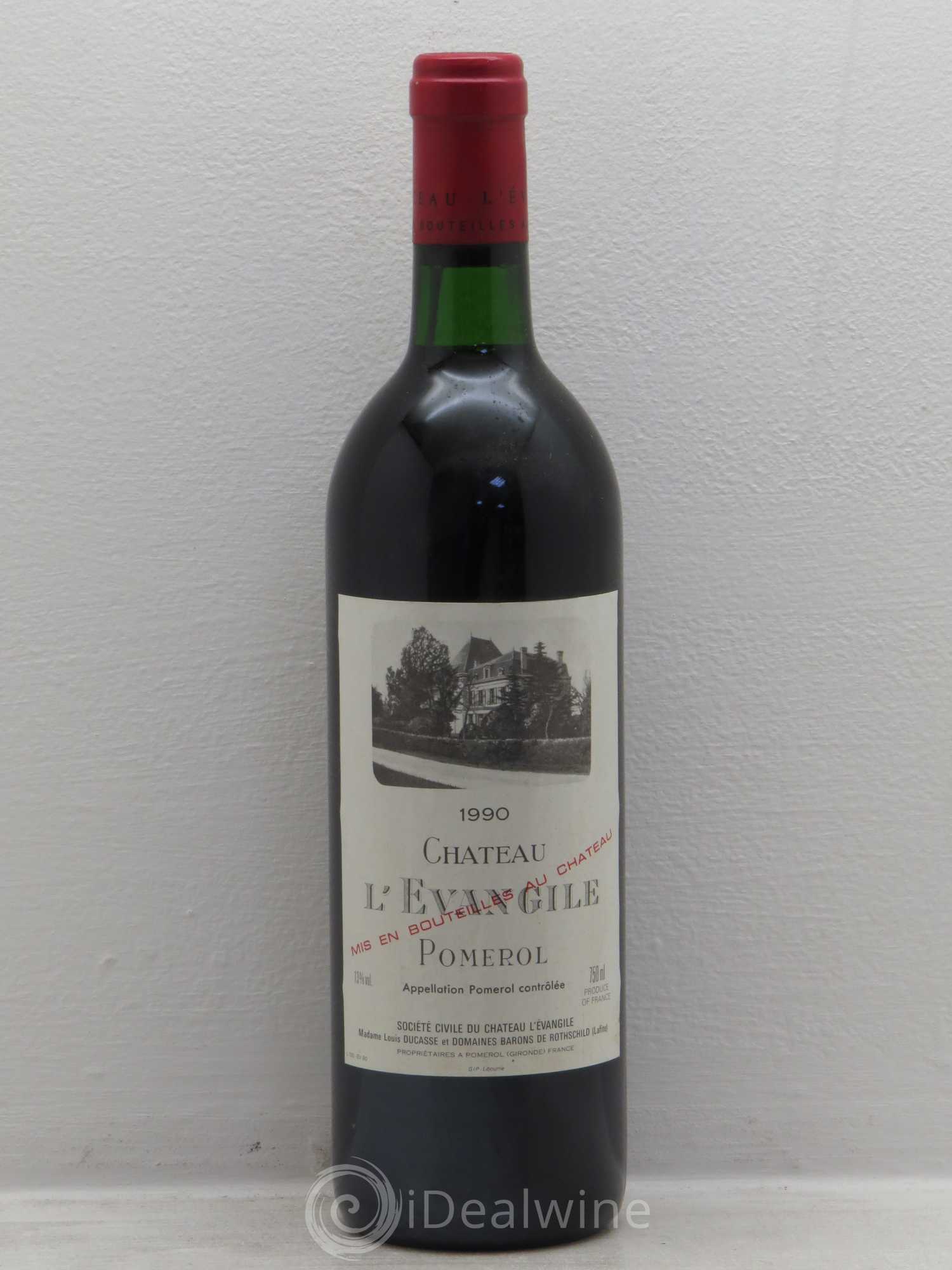 Château l' Évangile 1990 - Lot de 1 bouteille - 0