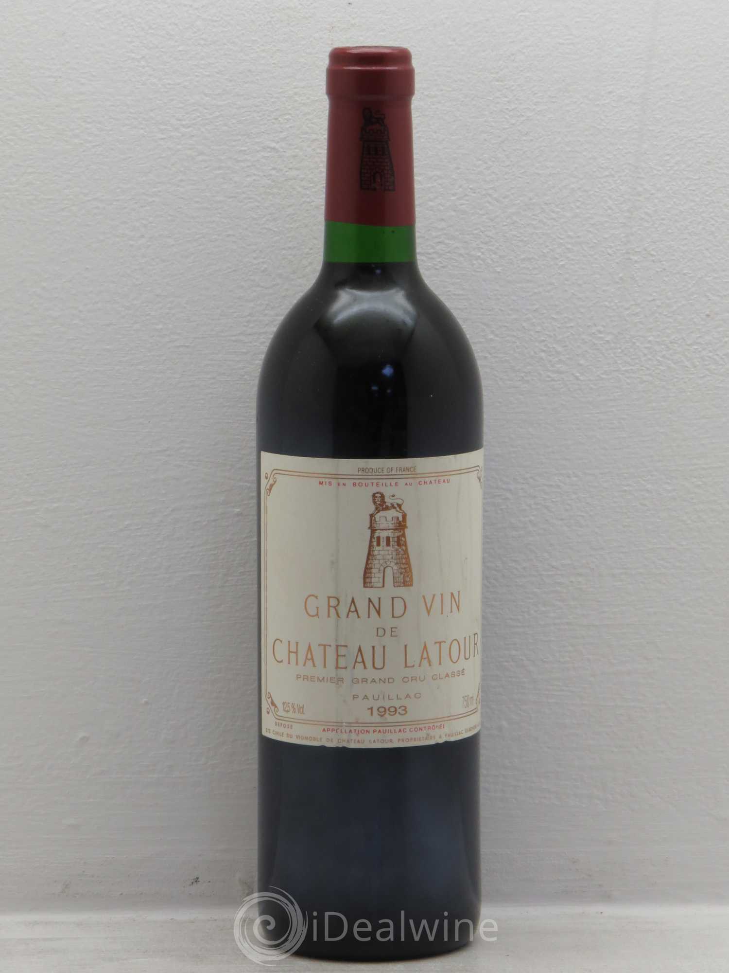 Château Latour 1er Grand Cru Classé 1993 - Lot de 1 bouteille - 0