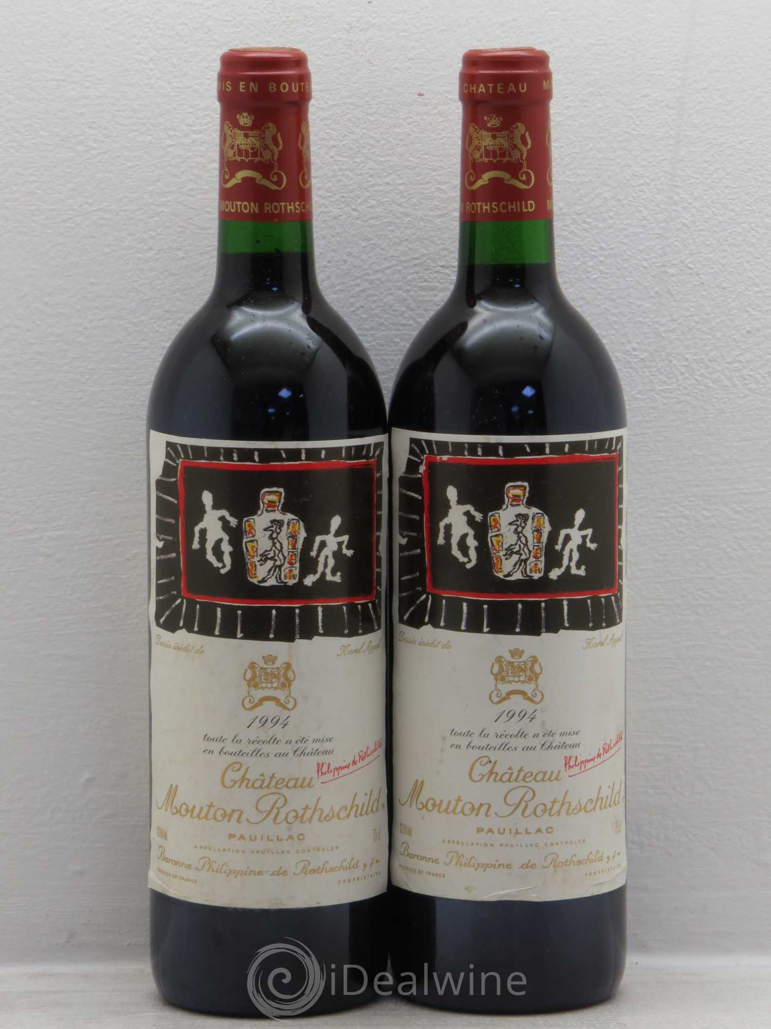 Château Mouton Rothschild 1er Grand Cru Classé 1994 - Lot de 2 bouteilles - 0