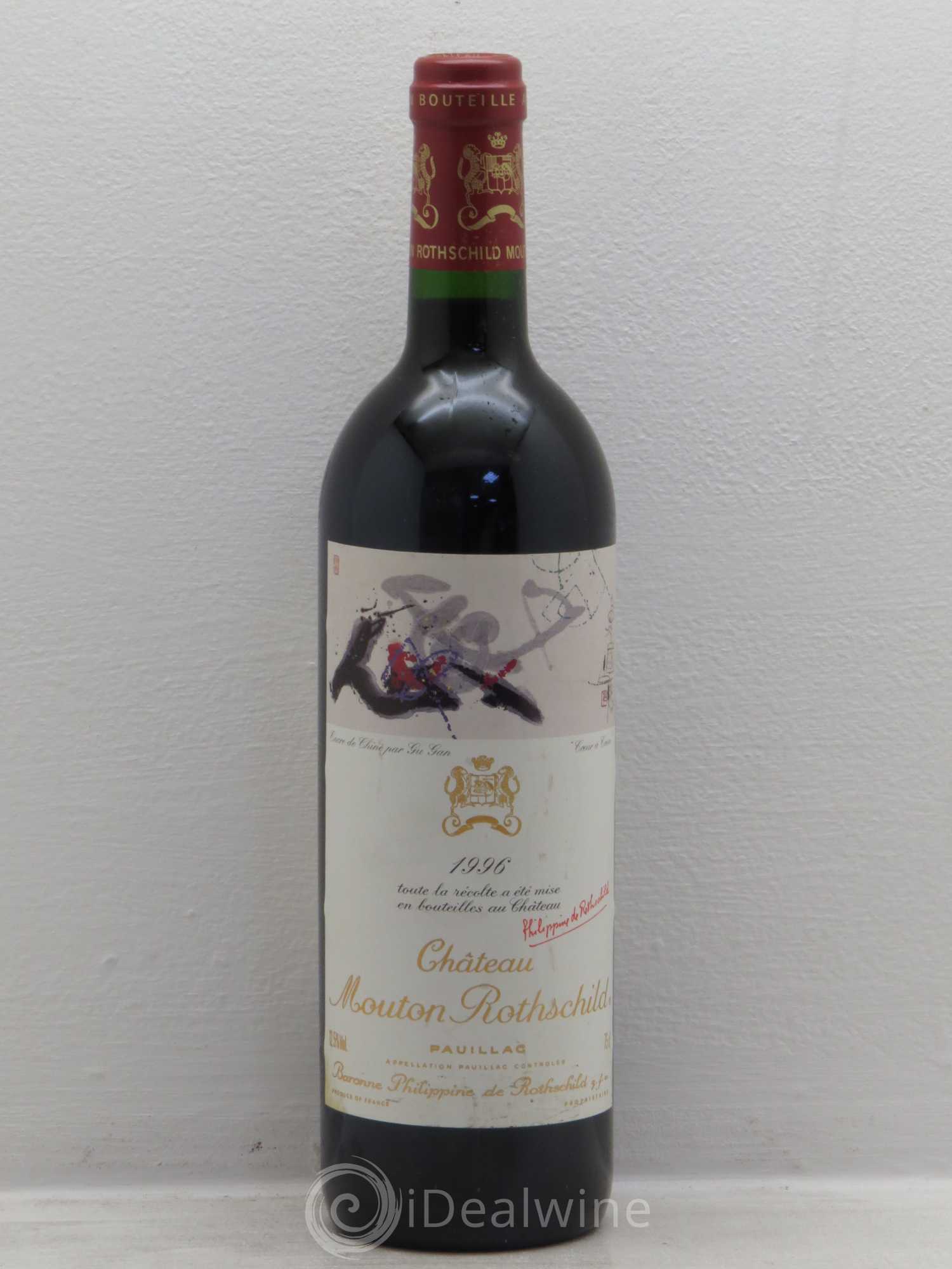 Château Mouton Rothschild 1er Grand Cru Classé 1996 - Lot de 1 bouteille - 0
