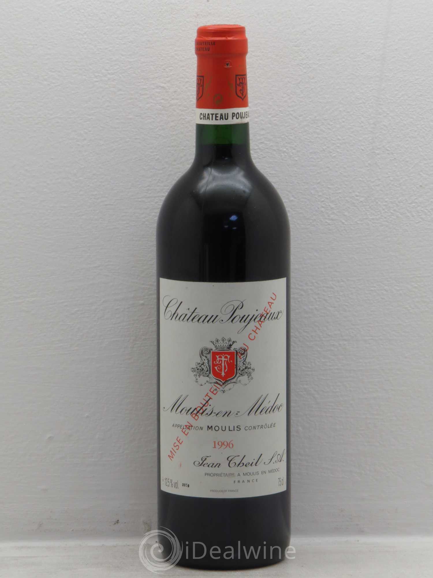 Château Poujeaux 1996 - Lot de 1 bouteille - 0