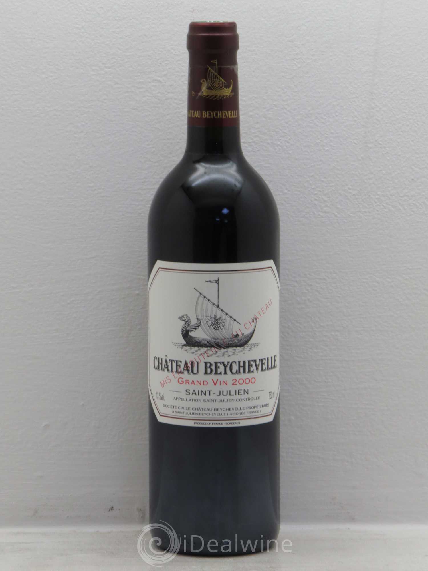 Château Beychevelle 4ème Grand Cru Classé 2000 - Lot de 1 bouteille - 0