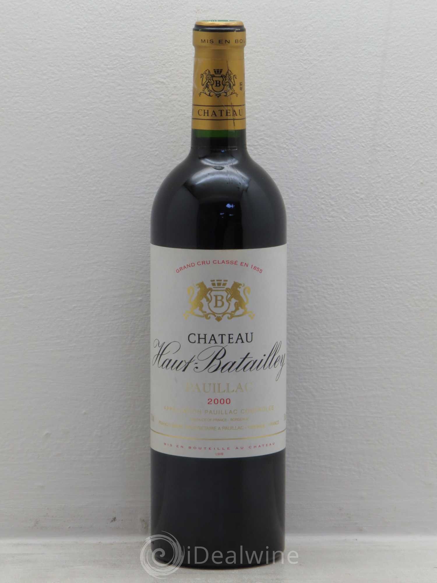 Château Haut Batailley 5ème Grand Cru Classé 2000 - Lot de 1 bouteille - 0
