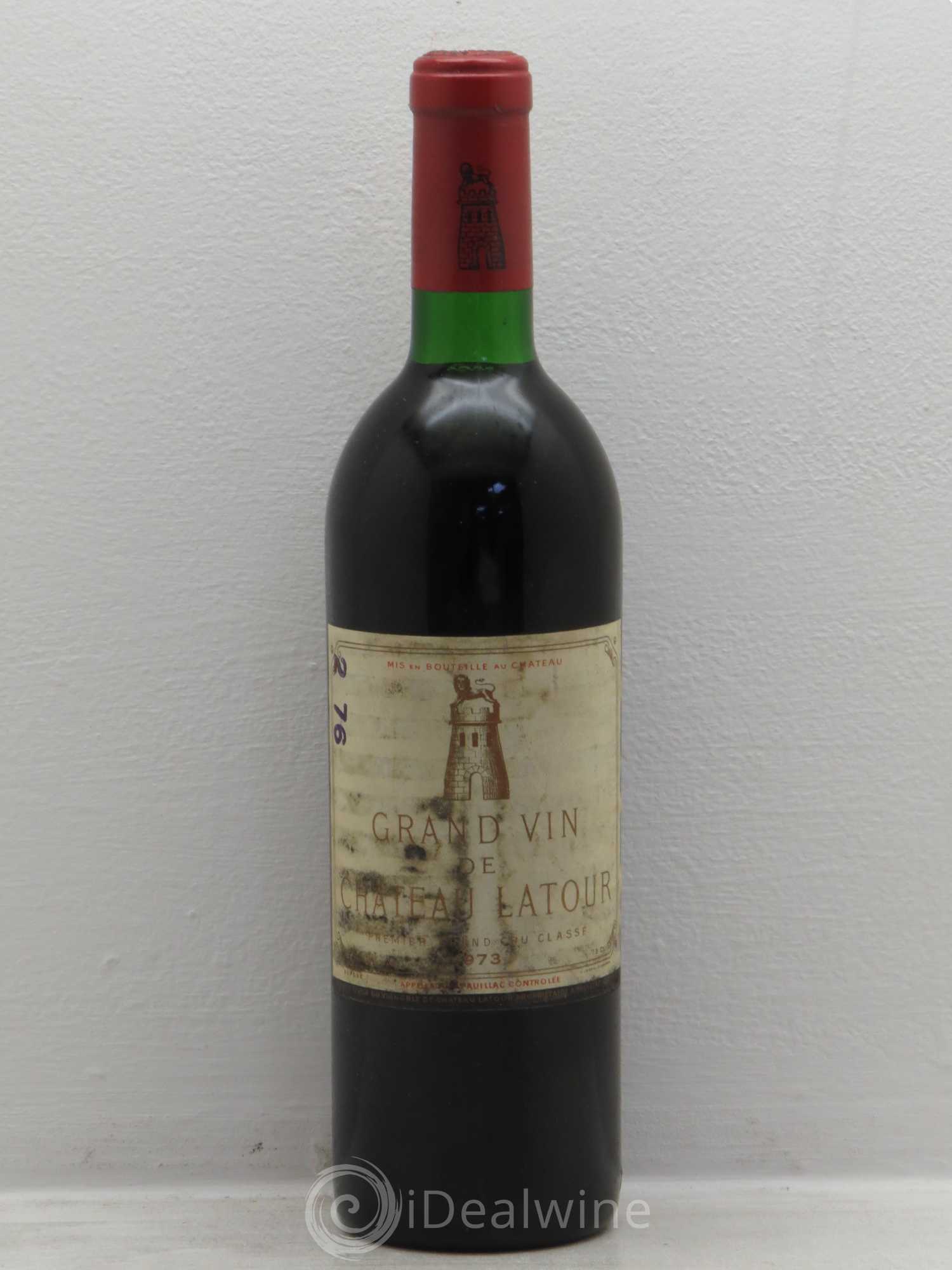 Château Latour 1er Grand Cru Classé 1973 - Lot de 1 bouteille - 0