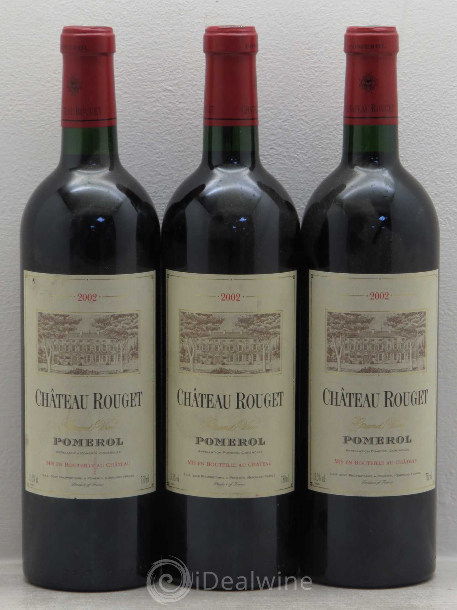 Château Rouget 2002 - Lot of 3 bottles - 0