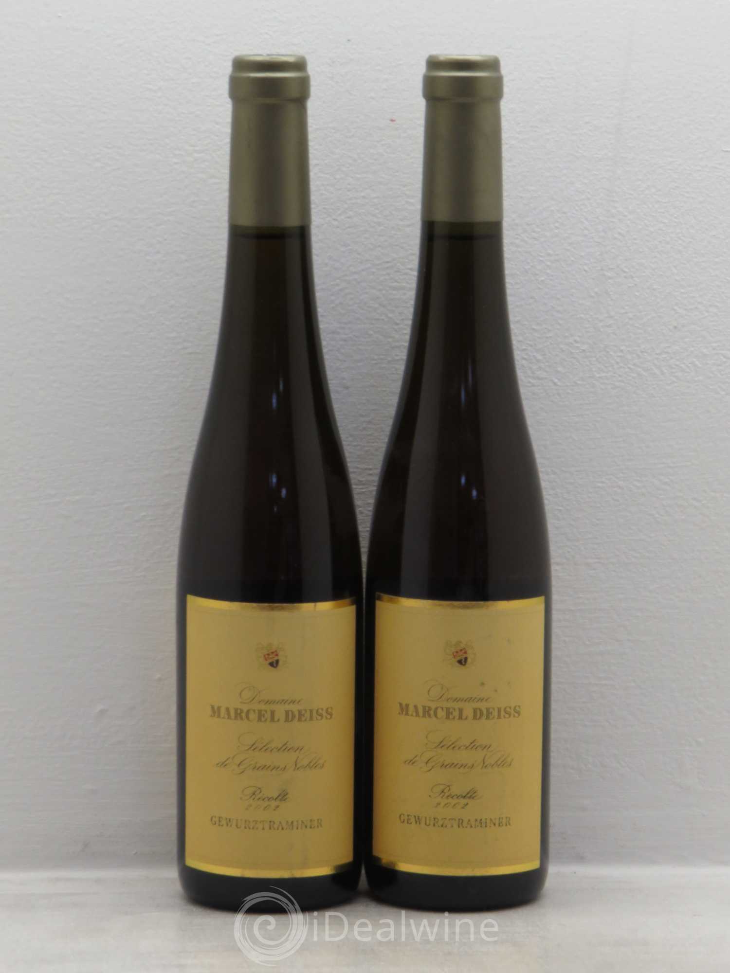 Alsace Gewurztraminer Sélection de Grains Nobles Marcel Deiss (Domaine) 2002 - Lotto di 2 bottiglie - 0