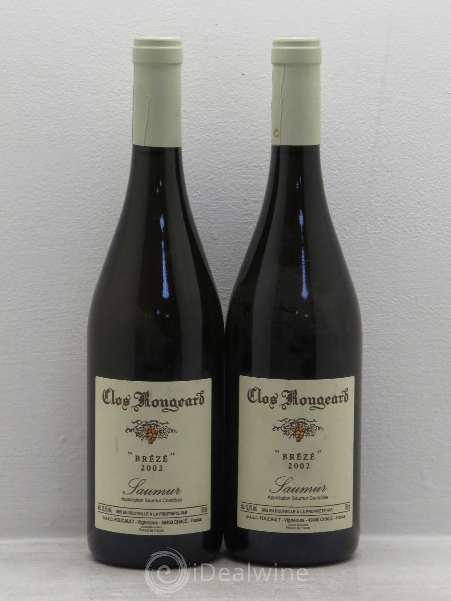 Saumur Brézé Clos Rougeard 2002 - Posten von 2 Flaschen - 0