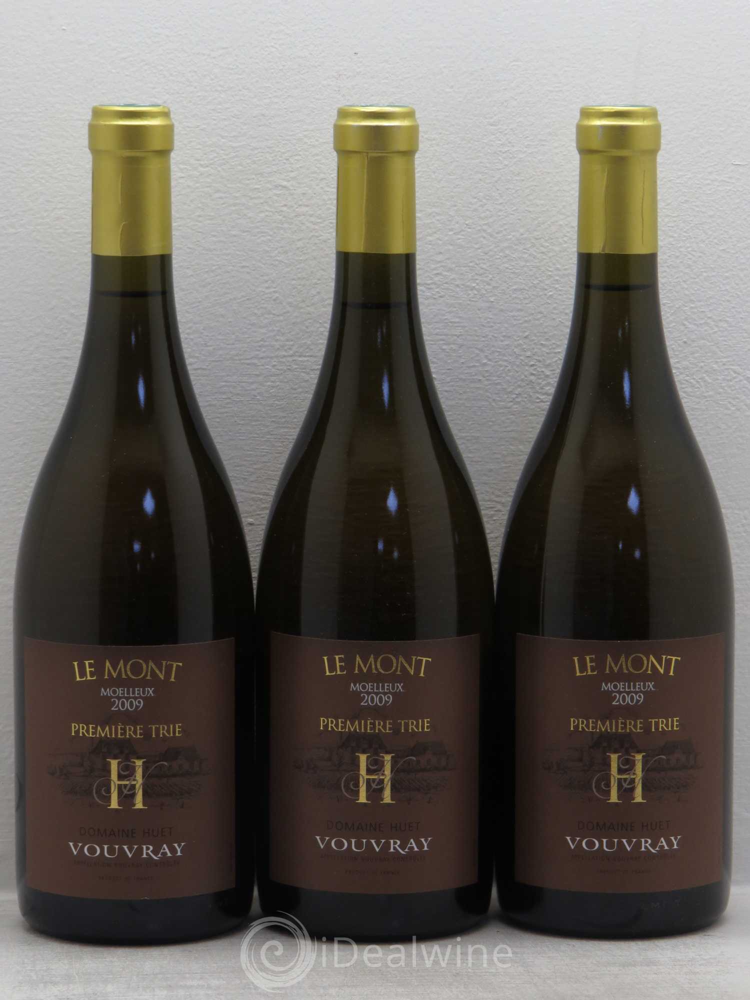 Vouvray Le Mont Moelleux 1ère Trie Domaine Huet 2009 - Lotto di 3 bottiglie - 0