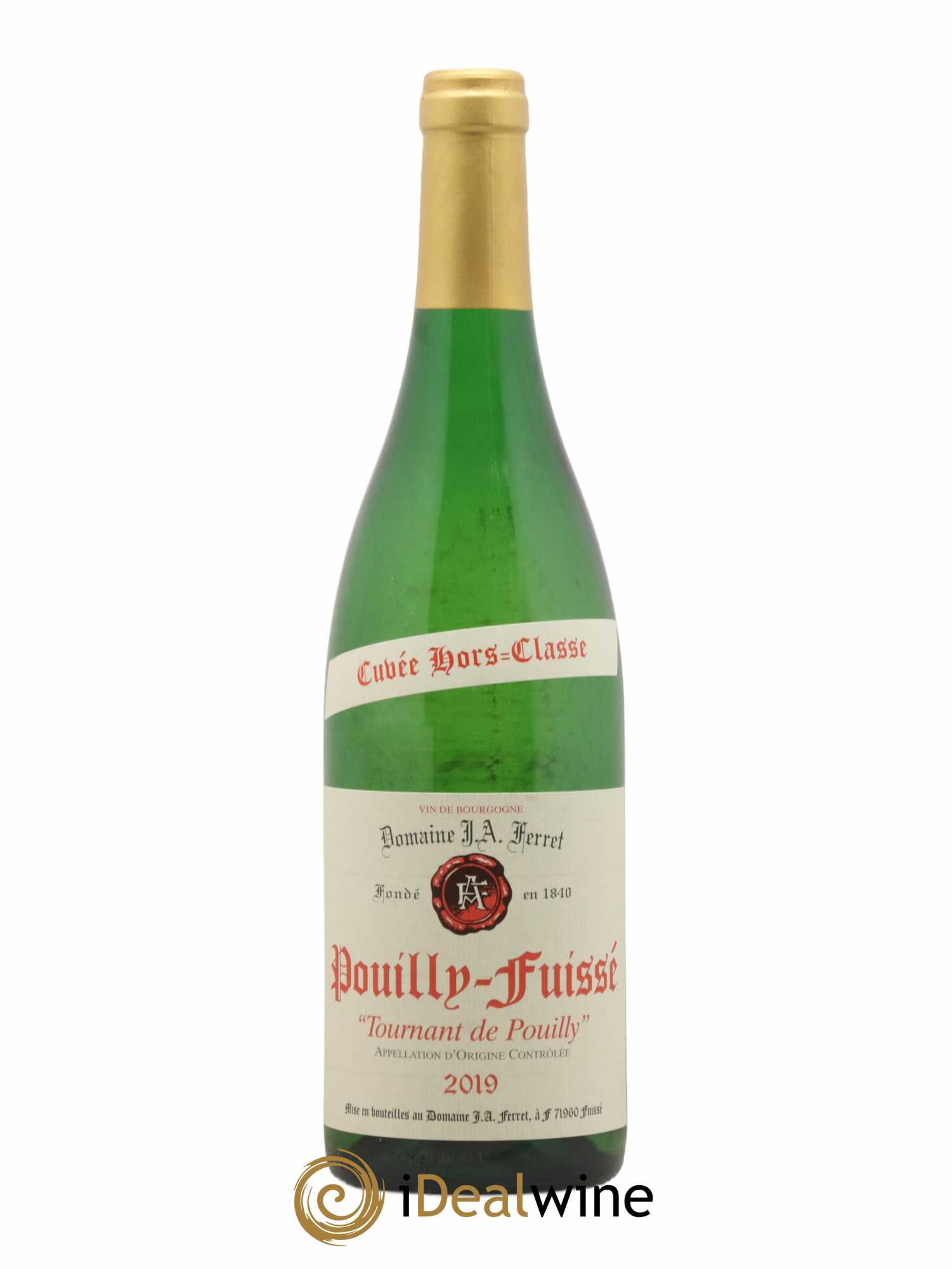 Pouilly-Fuissé 1er Cru Hors Classe Tournant de Pouilly J.A. Ferret (Domaine) 2019 - Lot de 1 bouteille - 0