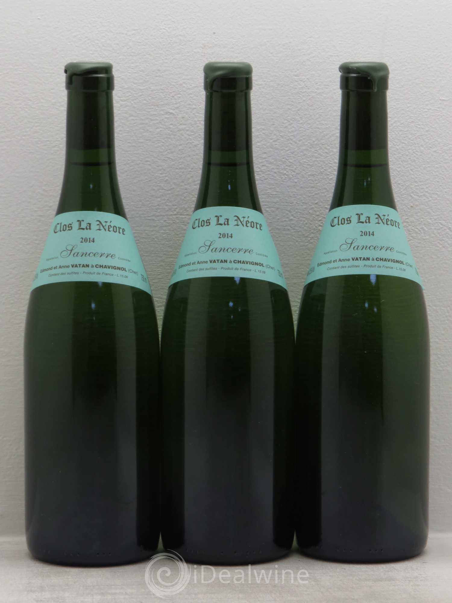 Sancerre Clos la Neore Edmond Vatan 2014 - Lot de 3 bouteilles - 0