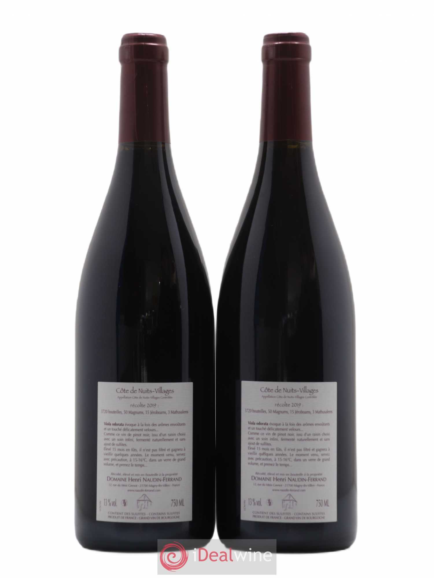 Côte de Nuits-Villages Viola Odorata Naudin-Ferrand (Domaine) 2019 - Lot de 2 bouteilles - 1