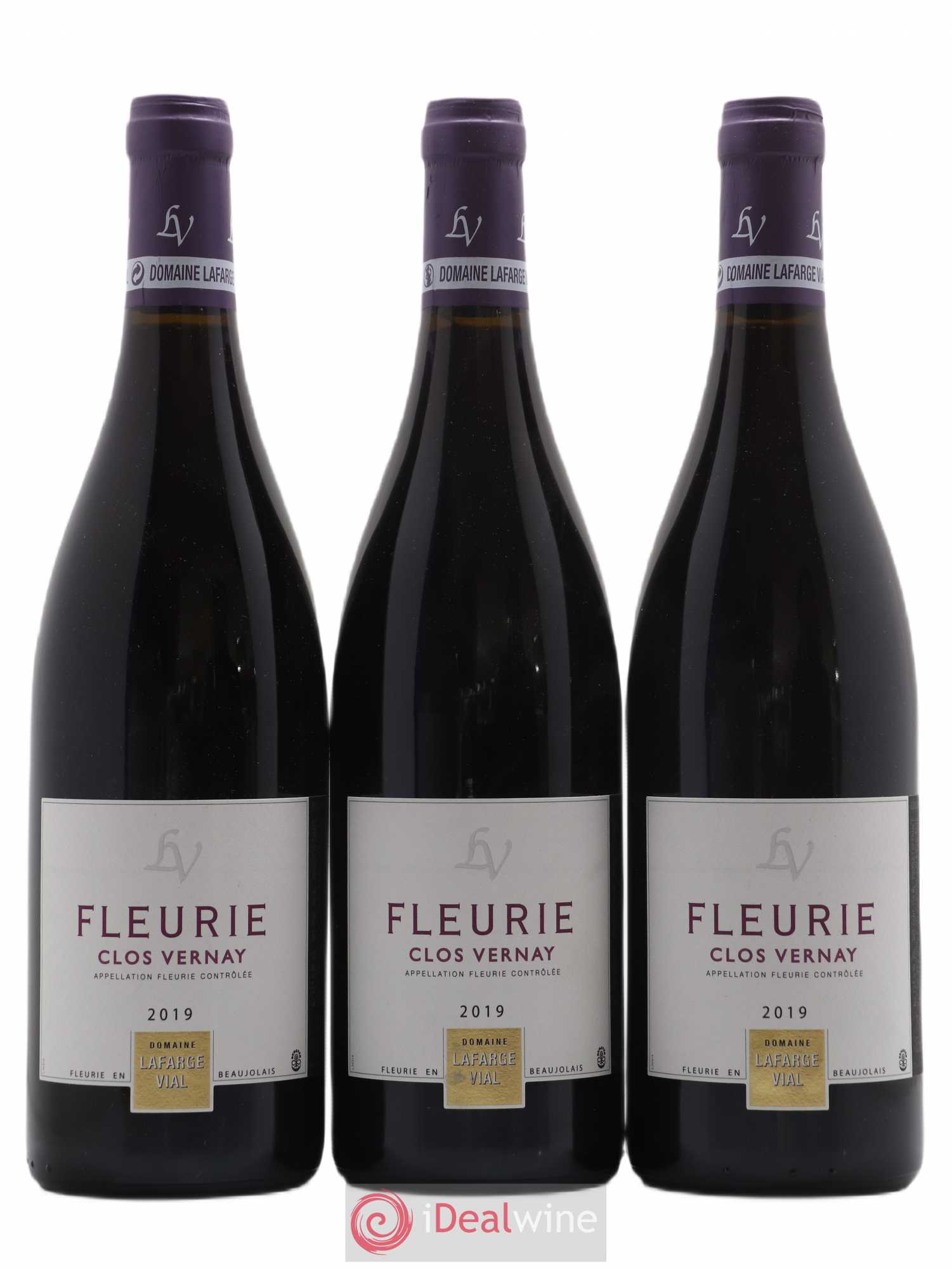 Fleurie Clos Vernay Lafarge Vial 2019 - Posten von 3 Flaschen - 0