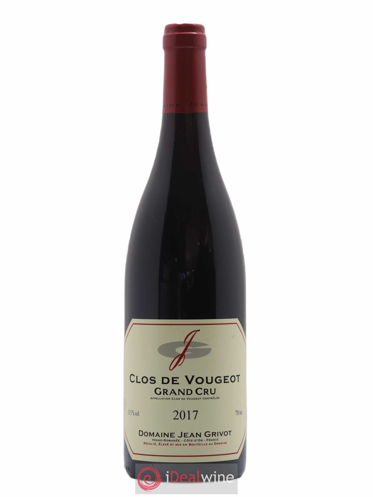 Clos de Vougeot Grand Cru Jean Grivot 2017 - Lot de 1 bouteille - 0