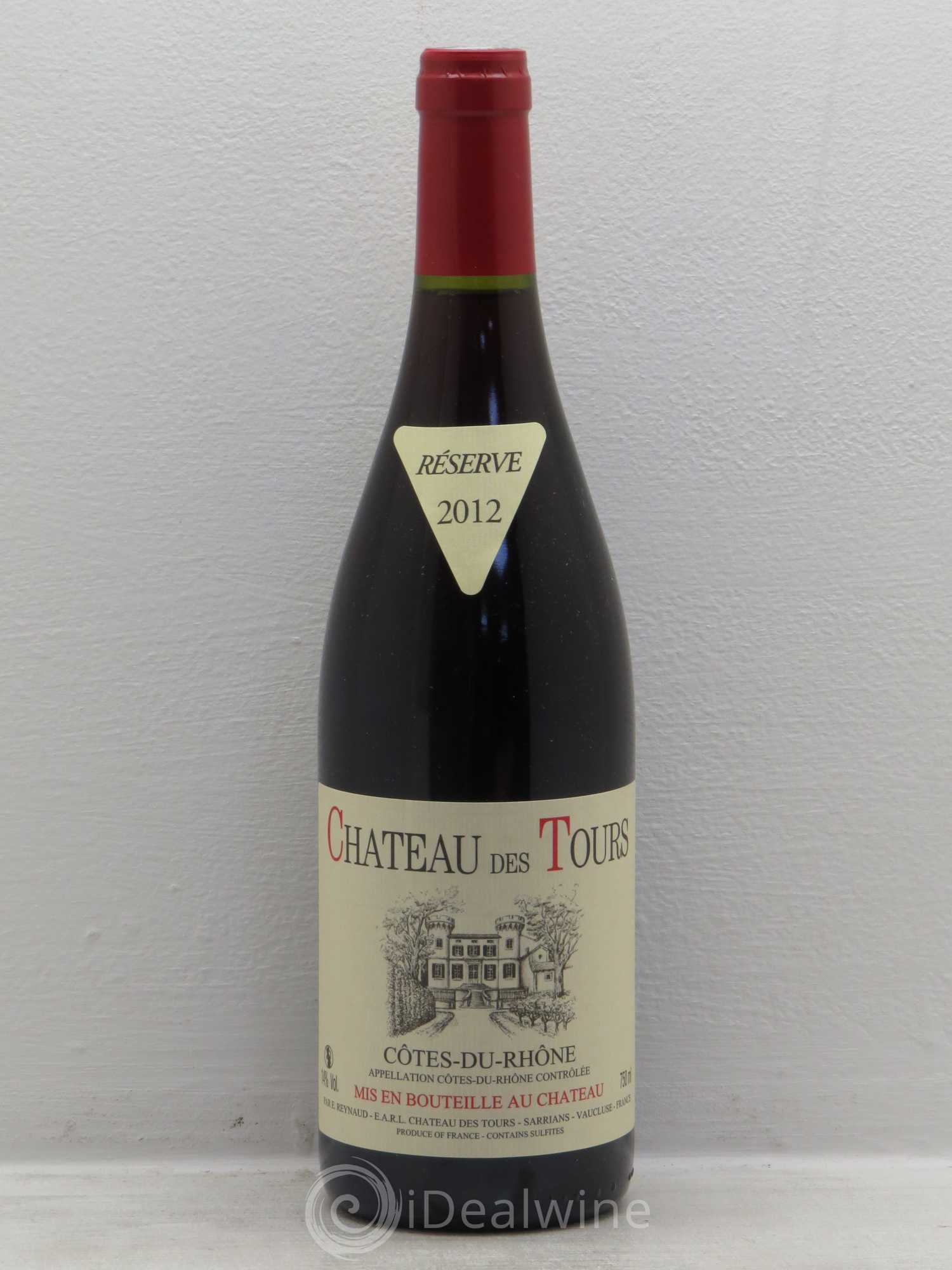 Côtes-du-Rhône Château des Tours Emmanuel Reynaud 2012 - Lot de 6 bouteilles - 0
