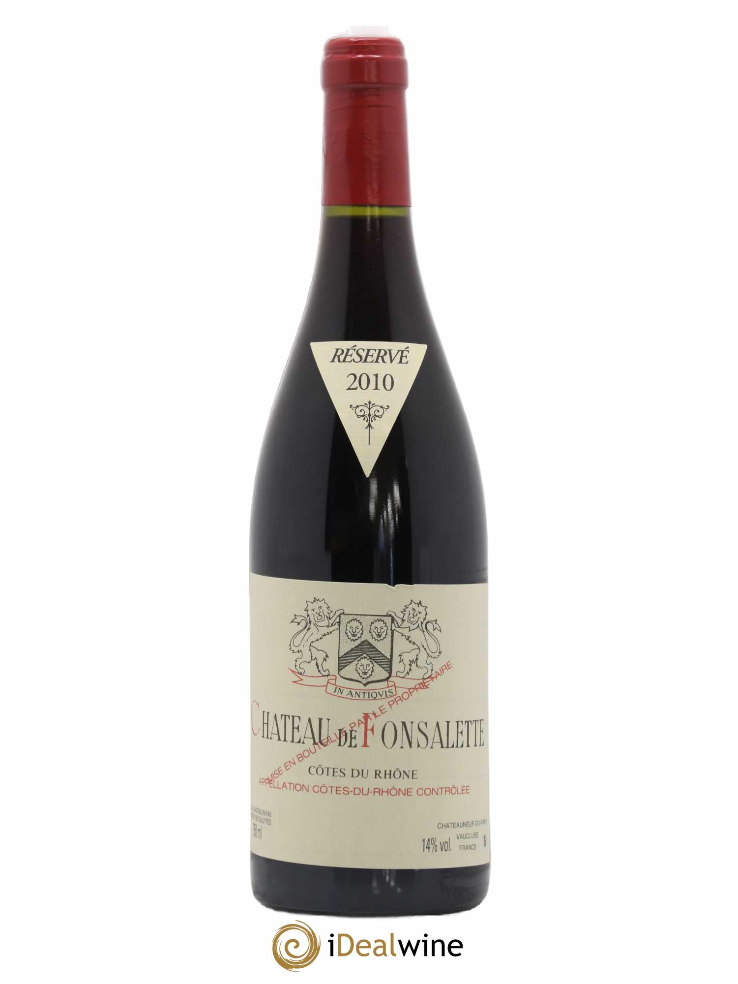 Côtes-du-Rhône Château de Fonsalette Emmanuel Reynaud 2010 - Lot de 1 bouteille - 0