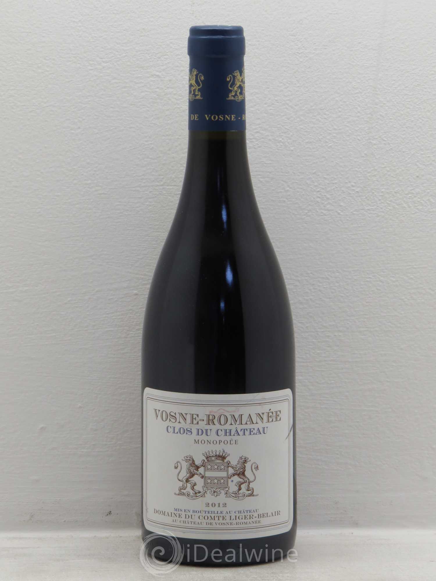 Vosne-Romanée Clos du Château Comte Liger-Belair (Domaine du) 2012 - Lot de 1 bouteille - 0