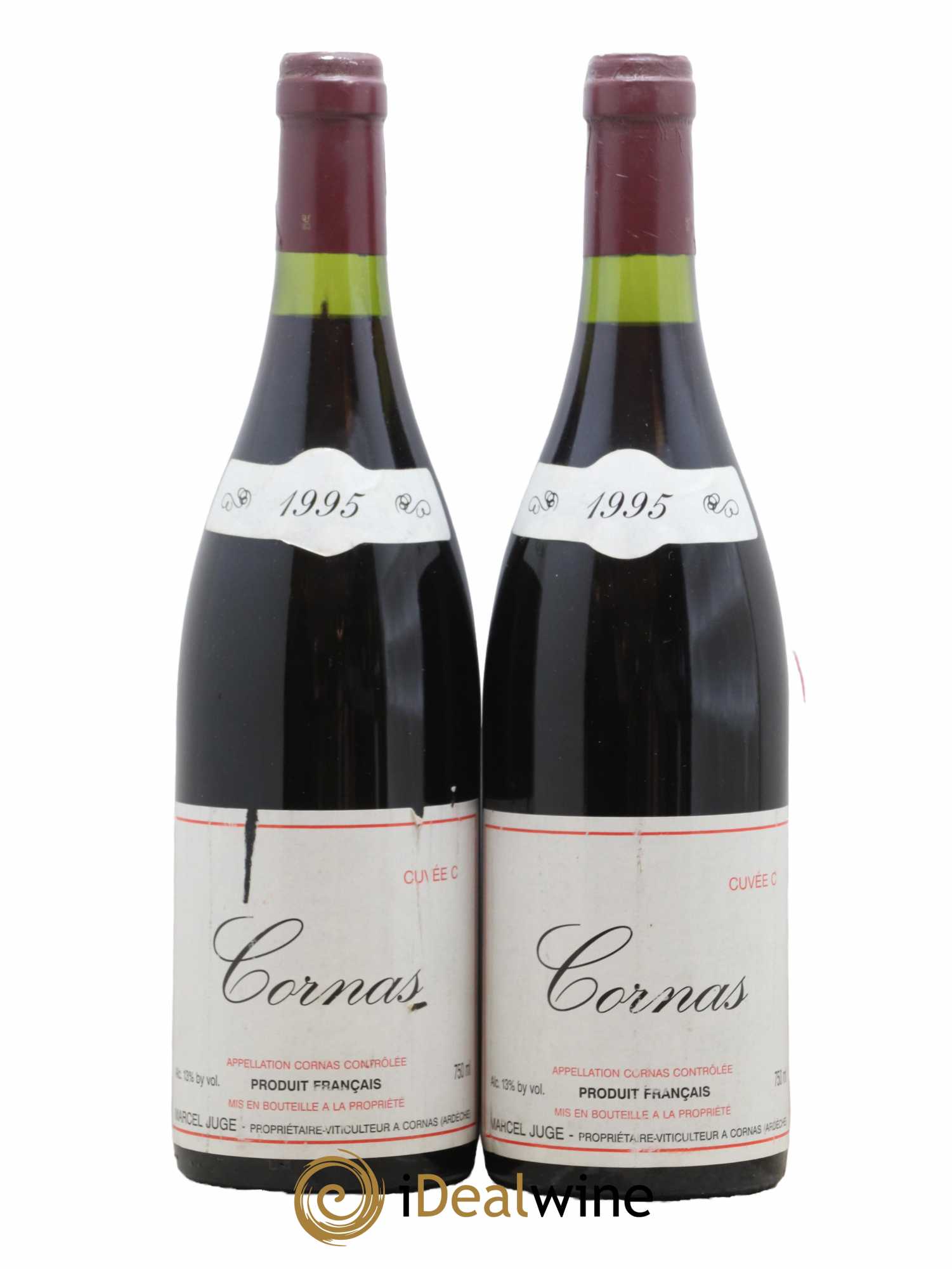 Cornas Cuvée C Marcel Juge 1995 - Lot de 2 bouteilles - 0