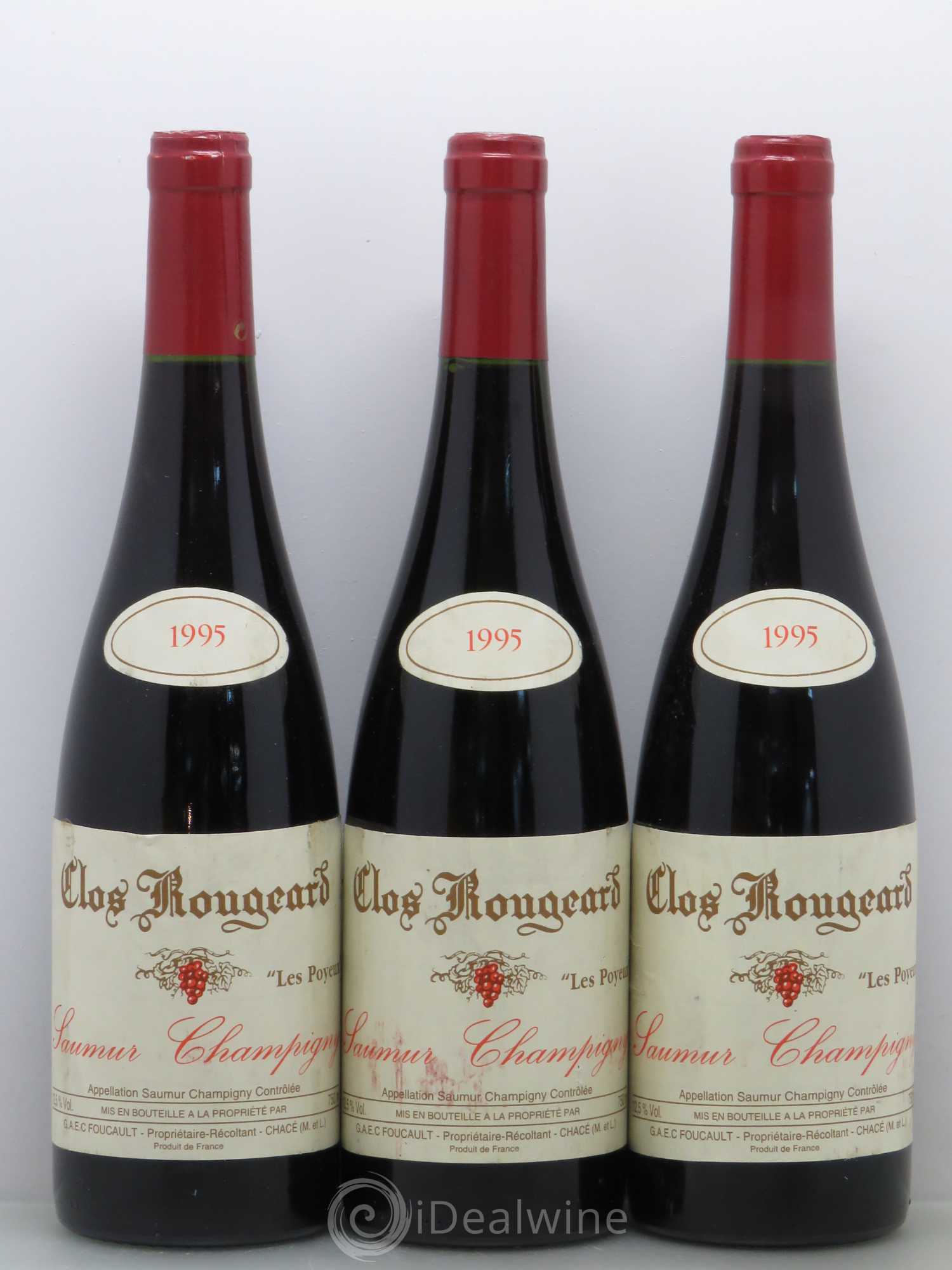 Saumur-Champigny Les Poyeux Clos Rougeard 1995 - Lot de 3 bouteilles - 0