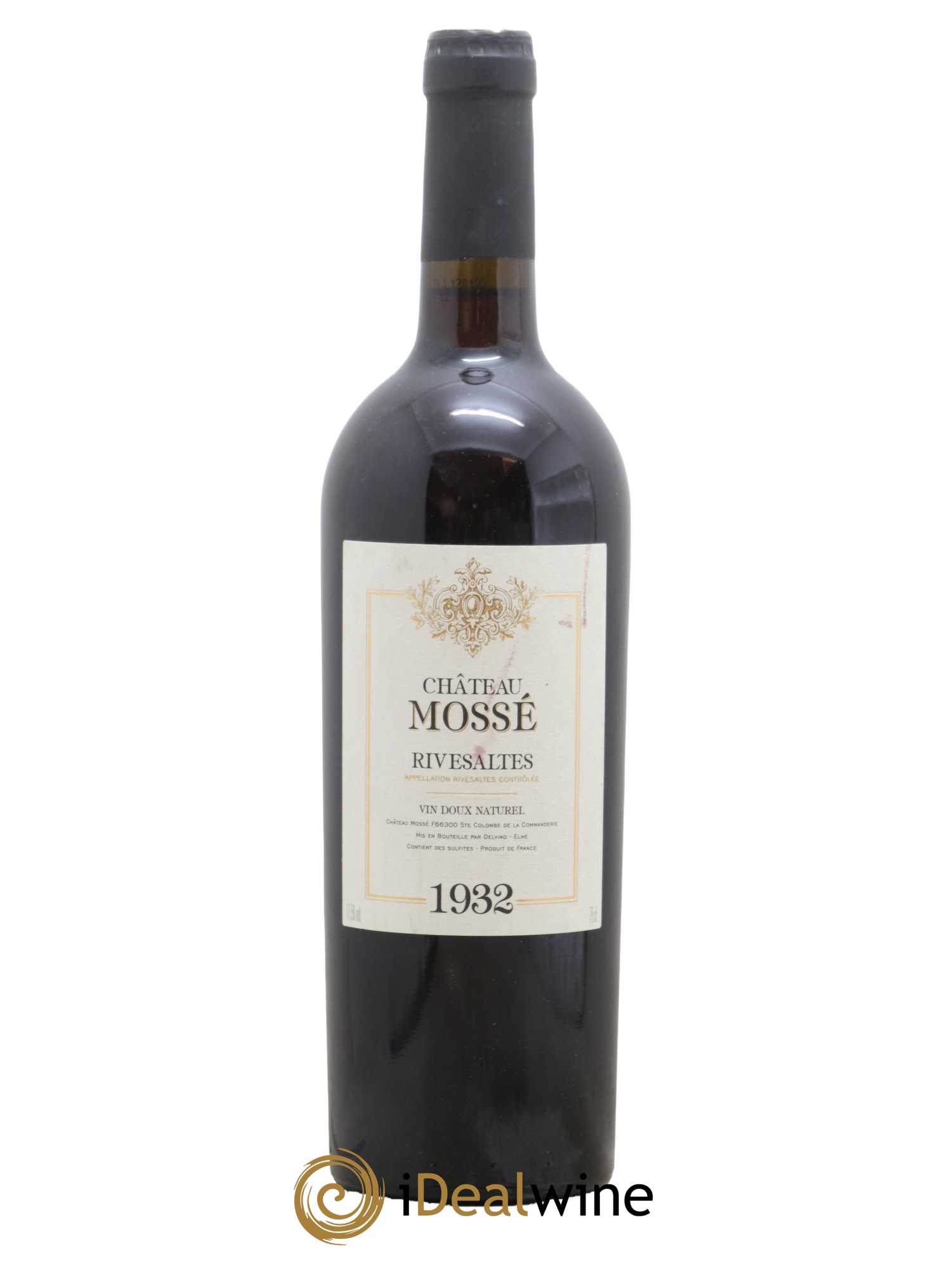 Rivesaltes Château Mossé 1932 - Posten von 1 Flasche - 0