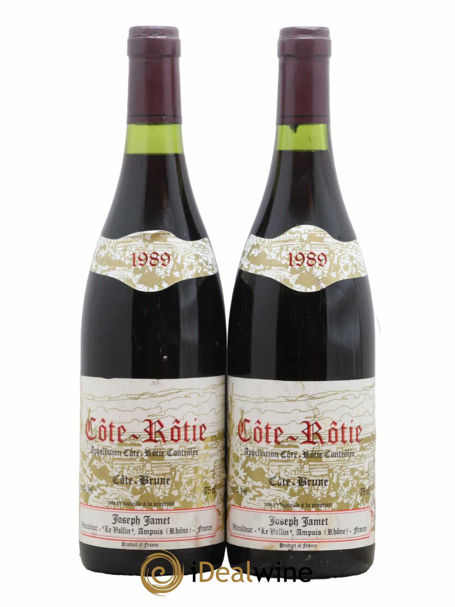 Côte-Rôtie Côte Brune Jamet (Domaine) 1989 - Lot de 2 bouteilles - 0