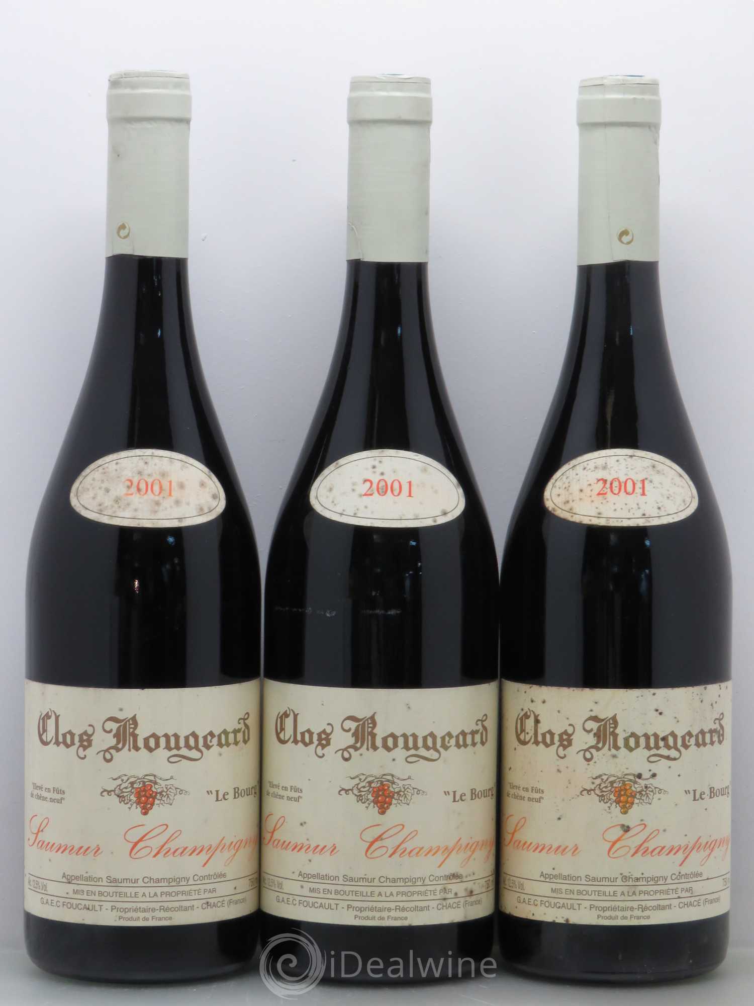 Saumur-Champigny Le Bourg Clos Rougeard 2001 - Lot de 3 bouteilles - 0